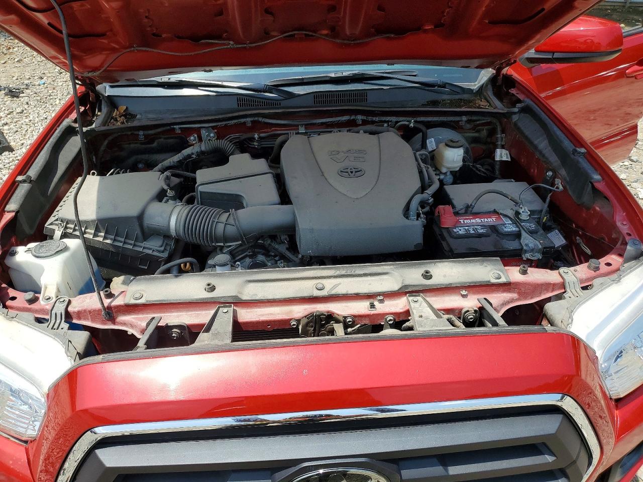 2021 Toyota Tacoma Sr5 V6 Red vin: 3TYAZ5CN7MT012295