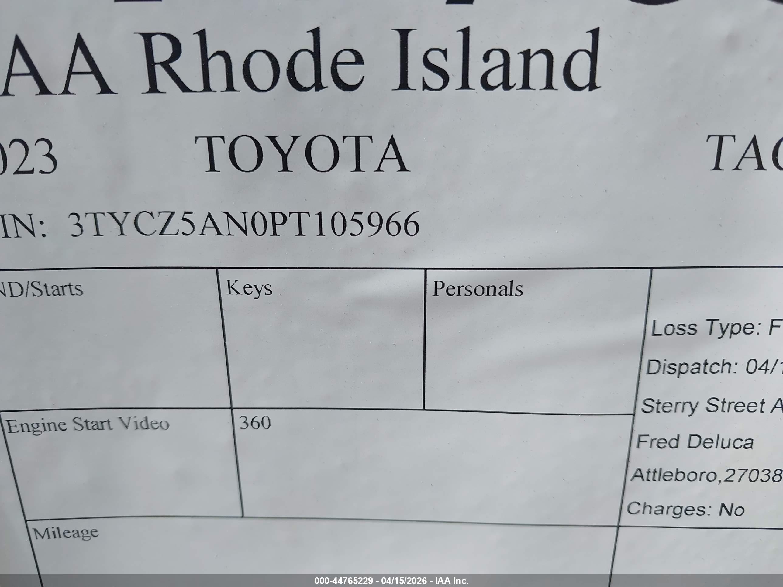 2023 Toyota Tacoma Sr5 V6 Gold vin: 3TYCZ5AN0PT105966