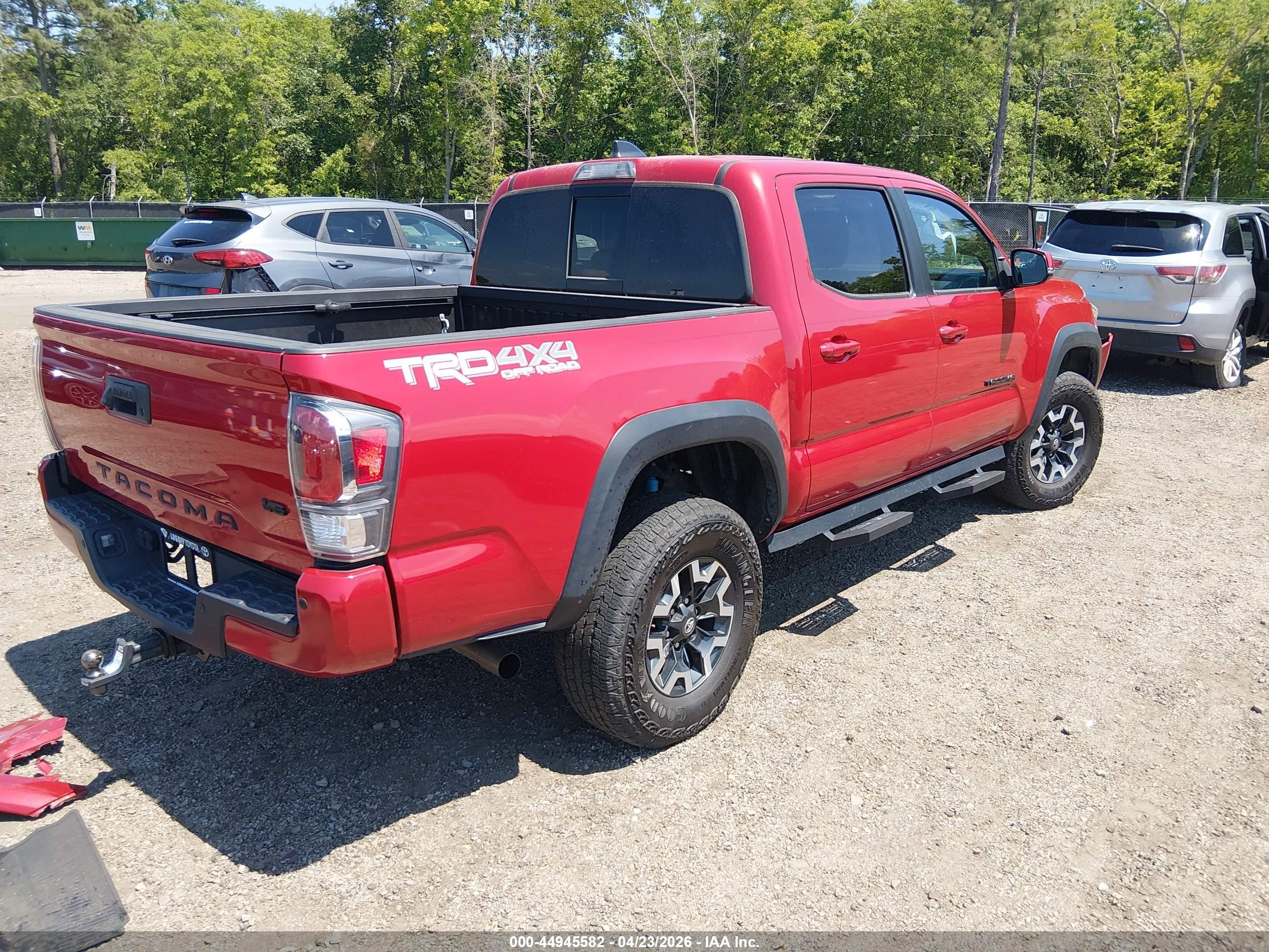 2023 Toyota Tacoma Trd Off Road Red vin: 3TYCZ5AN0PT165679