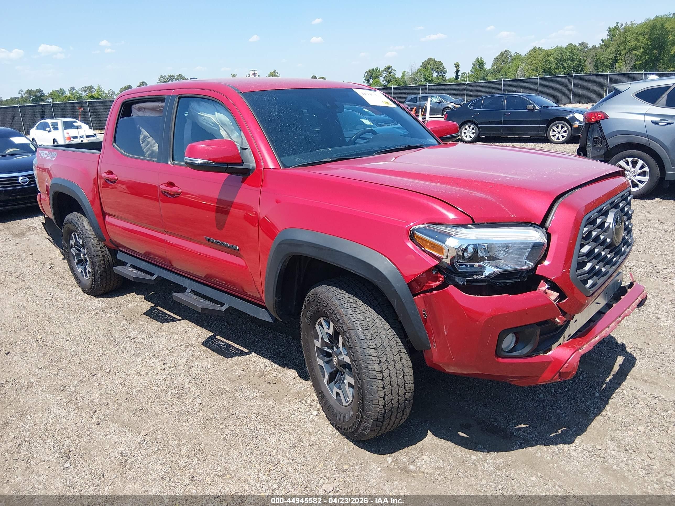 2023 Toyota Tacoma Trd Off Road Red vin: 3TYCZ5AN0PT165679