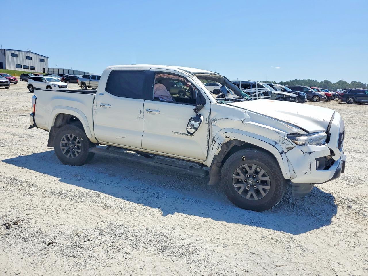 2021 Toyota Tacoma Sr5 V6 White vin: 3TYCZ5AN1MT026060
