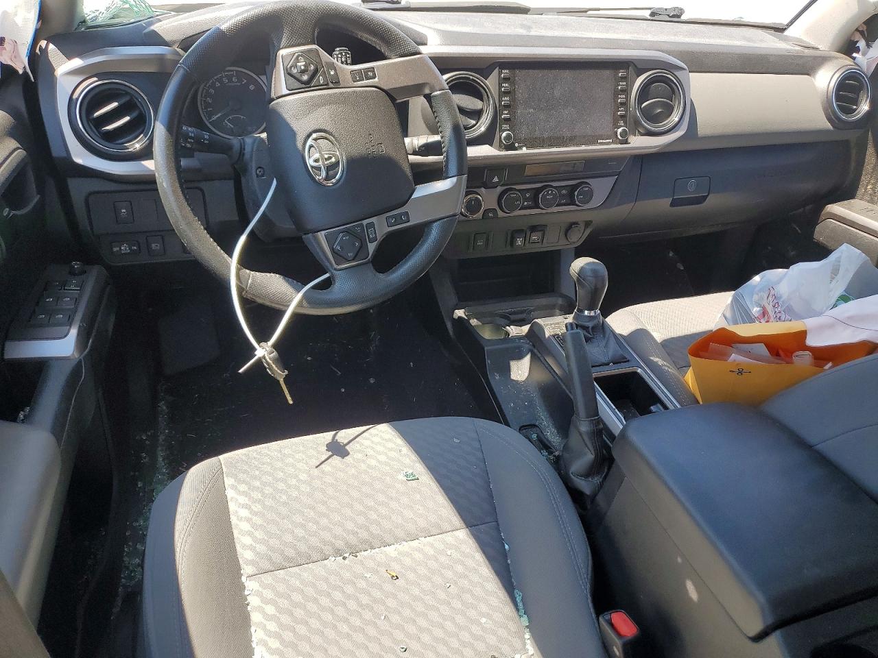 2021 Toyota Tacoma Sr5 V6 White vin: 3TYCZ5AN1MT026060