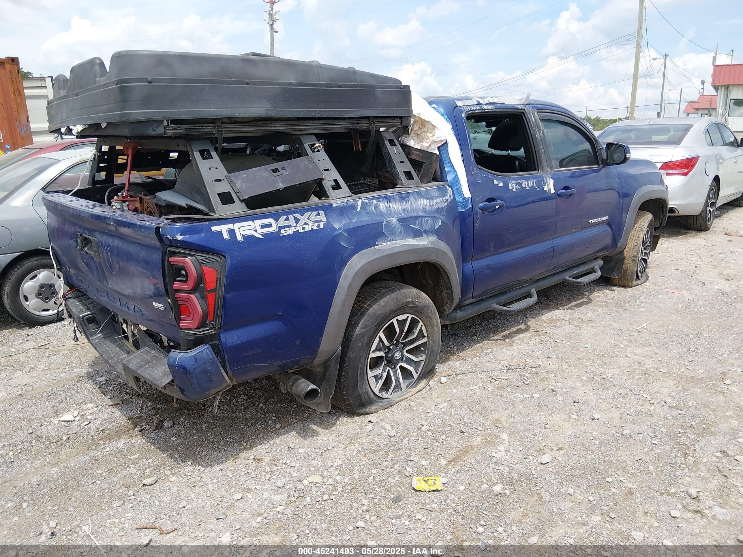 2023 Toyota Tacoma Trd Sport Фиолетовый vin: 3TYCZ5AN1PT111615