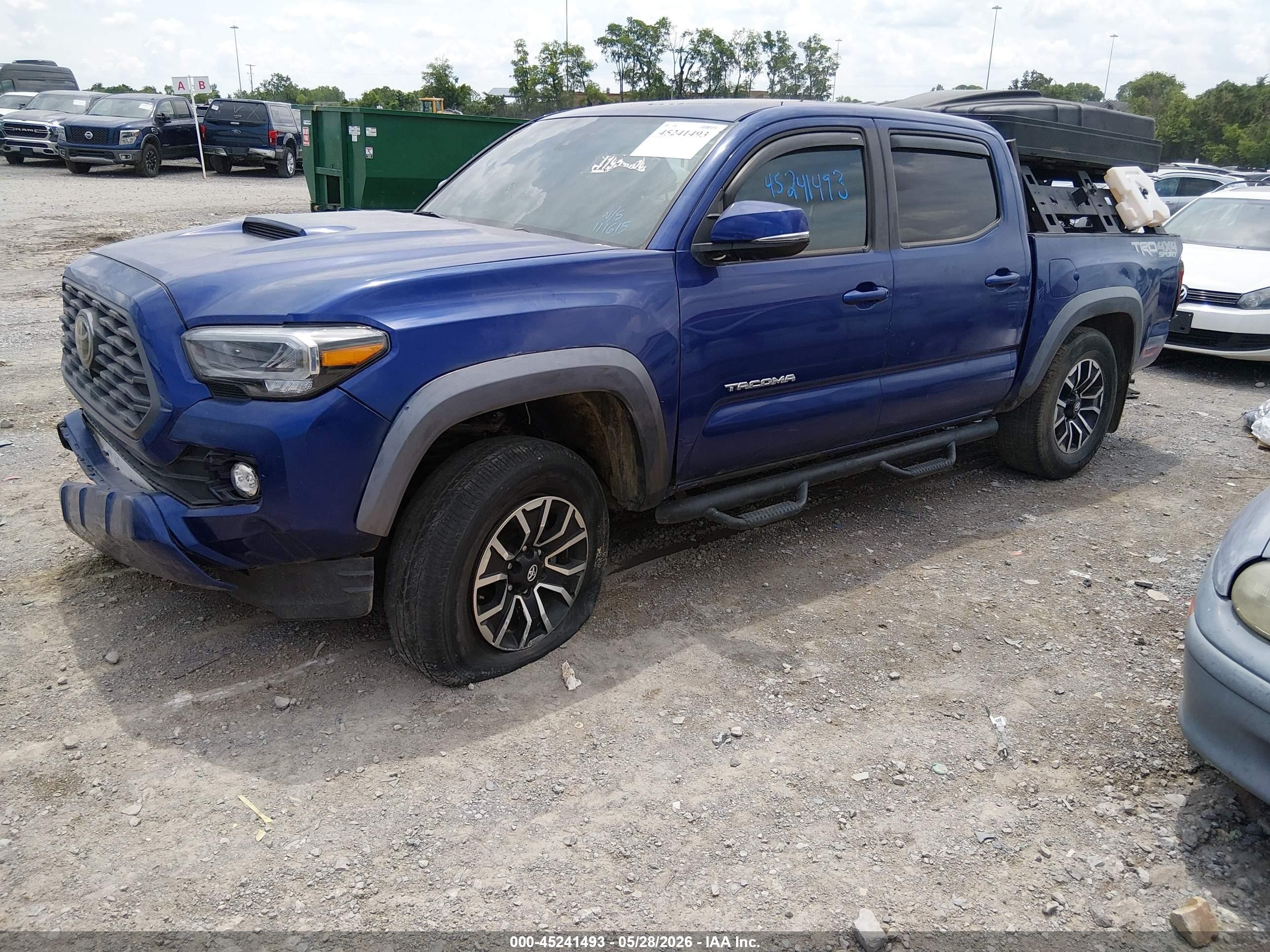 2023 Toyota Tacoma Trd Sport Фиолетовый vin: 3TYCZ5AN1PT111615