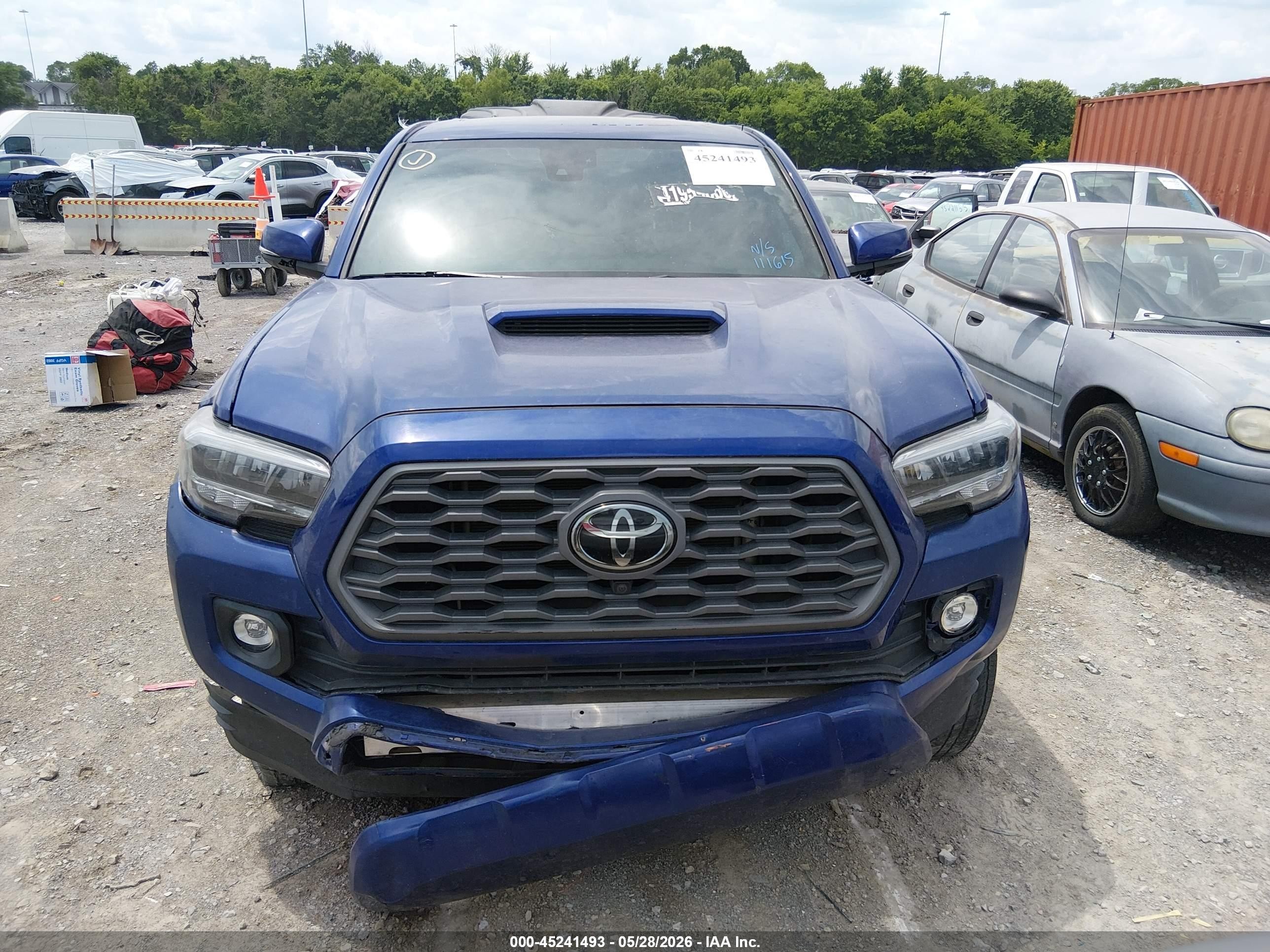2023 Toyota Tacoma Trd Sport Фиолетовый vin: 3TYCZ5AN1PT111615