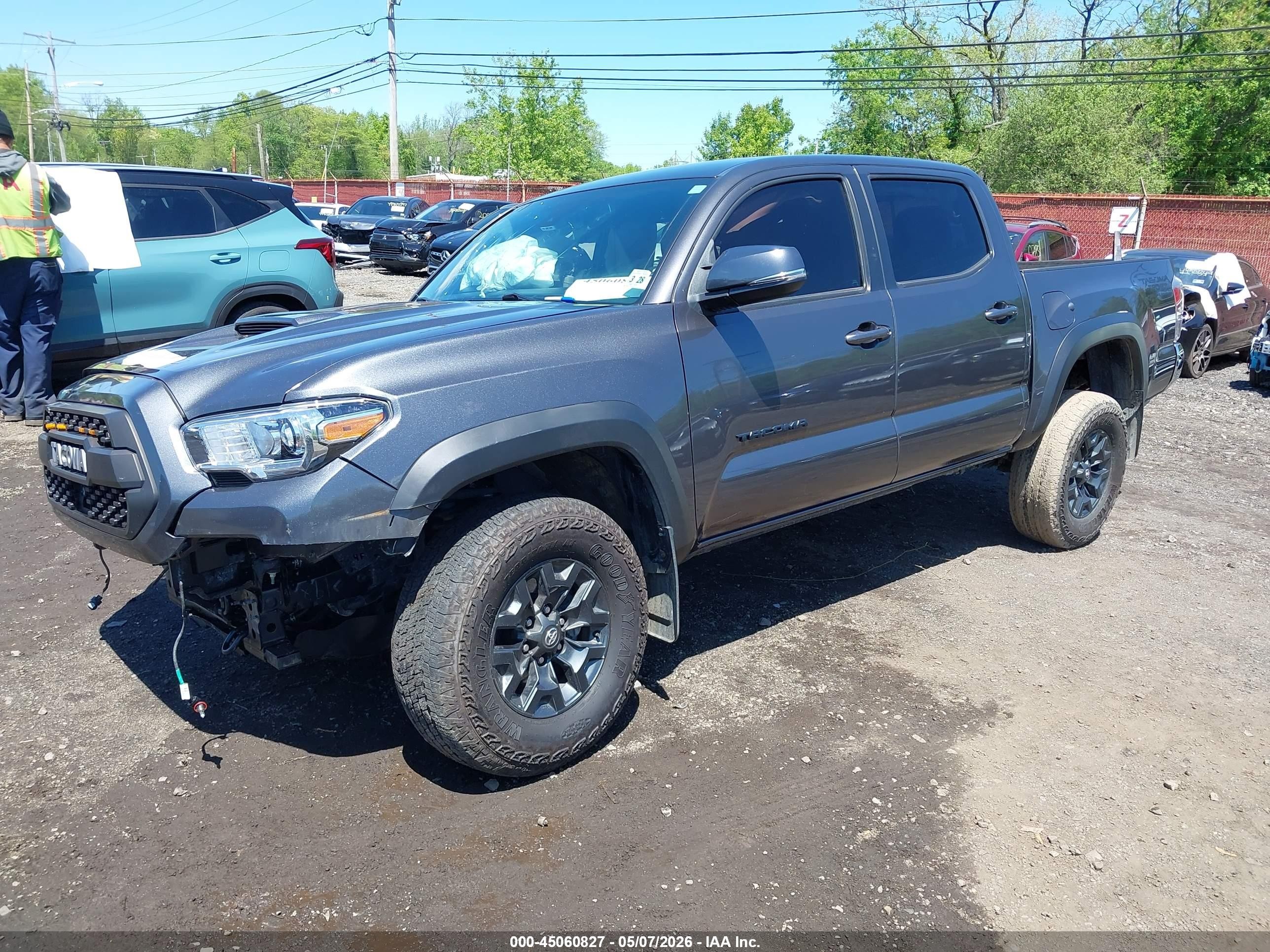 2023 Toyota Tacoma Trd Off Road Серый vin: 3TYCZ5AN5PT128353