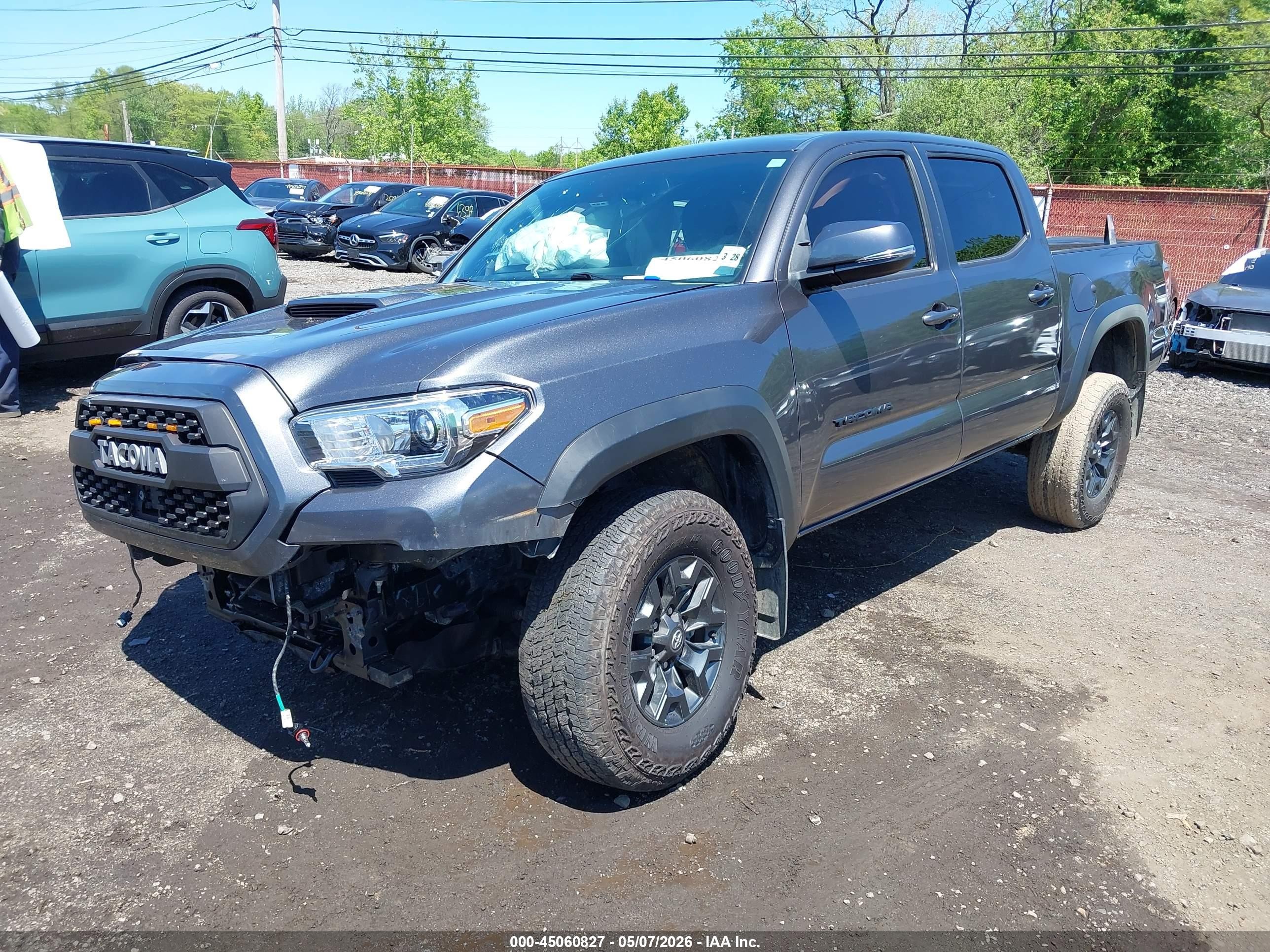 2023 Toyota Tacoma Trd Off Road Серый vin: 3TYCZ5AN5PT128353