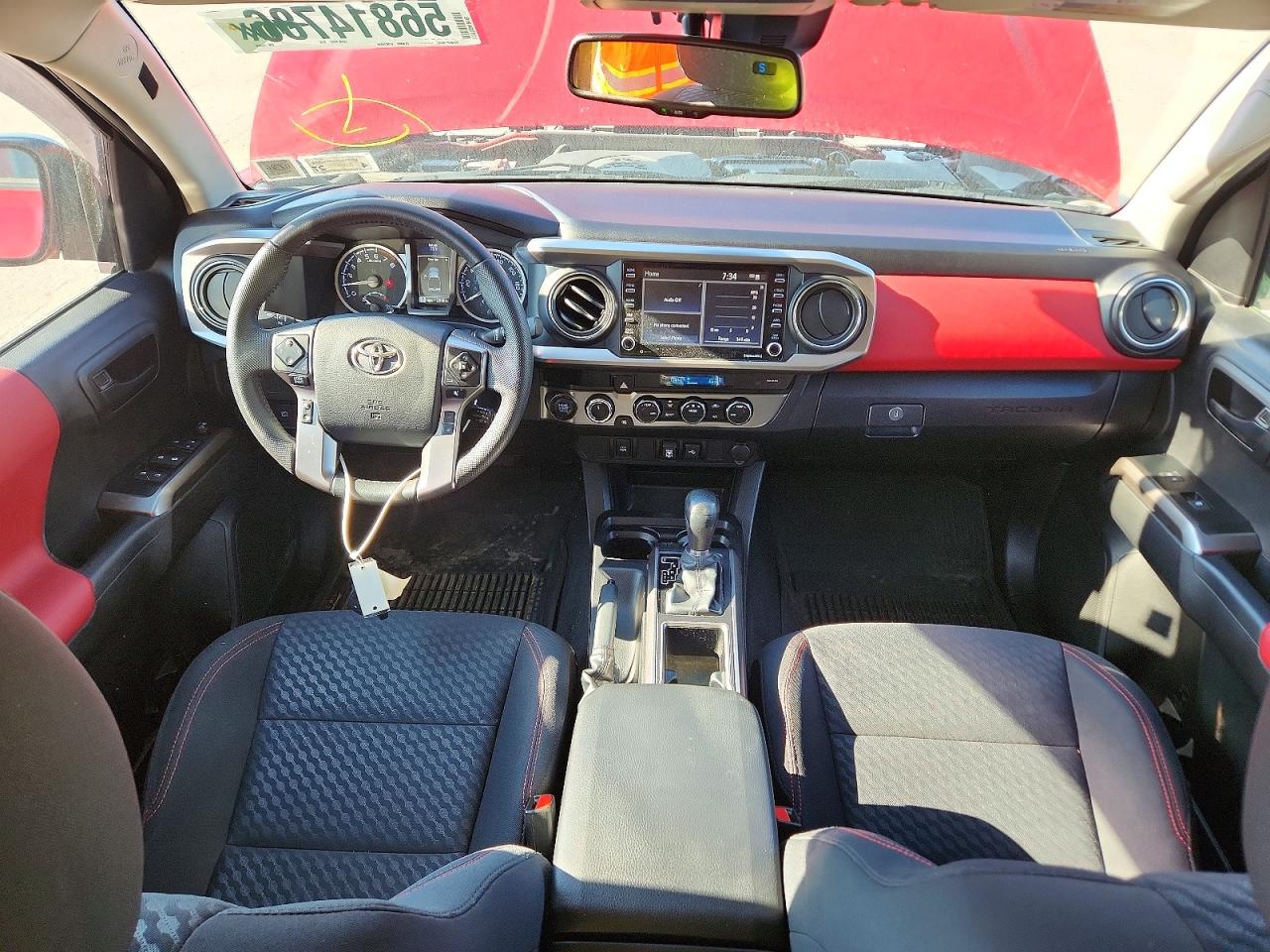 2023 Toyota Tacoma Sr5 V6 Red vin: 3TYCZ5AN5PT153835