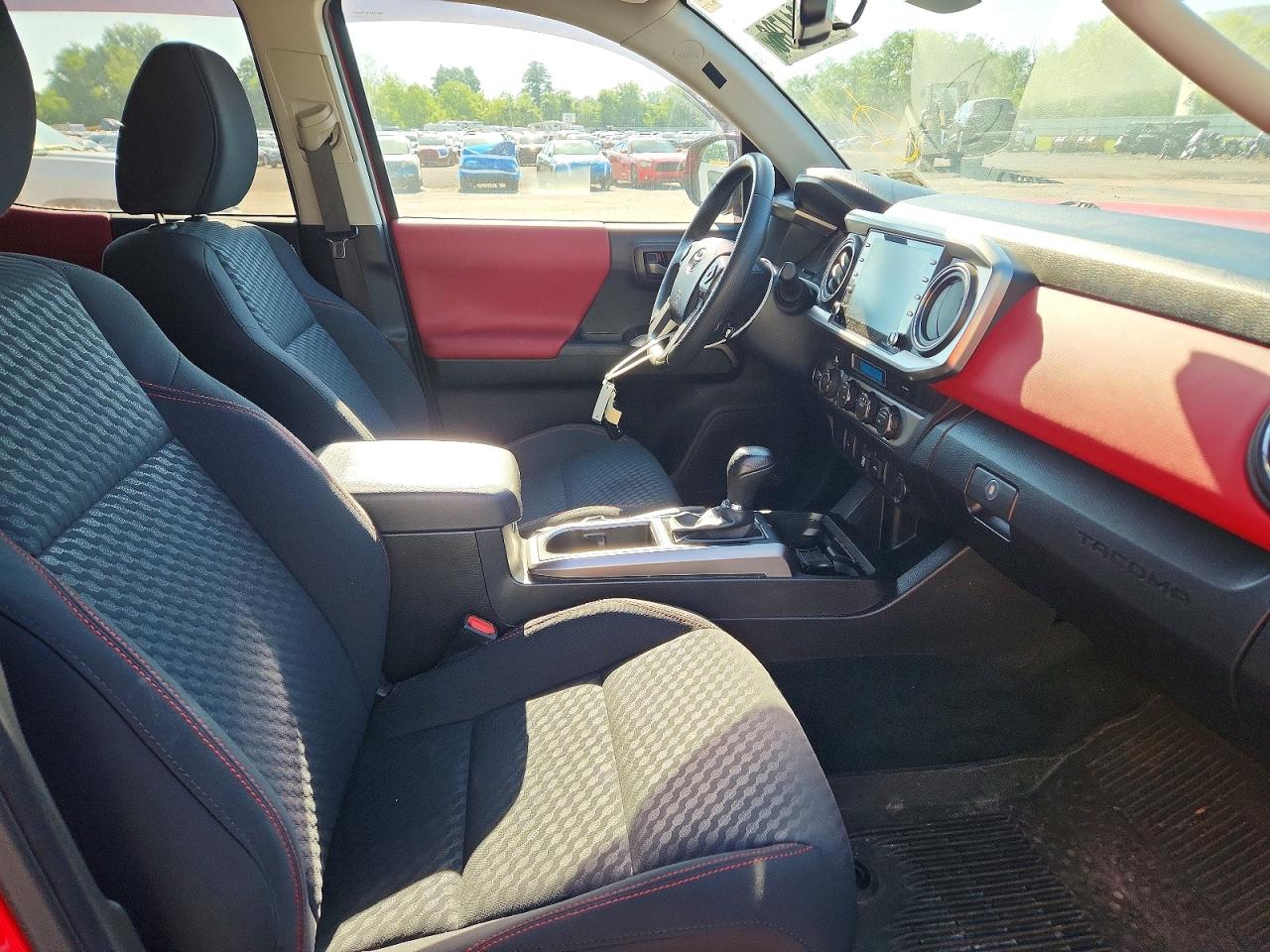 2023 Toyota Tacoma Sr5 V6 Red vin: 3TYCZ5AN5PT153835