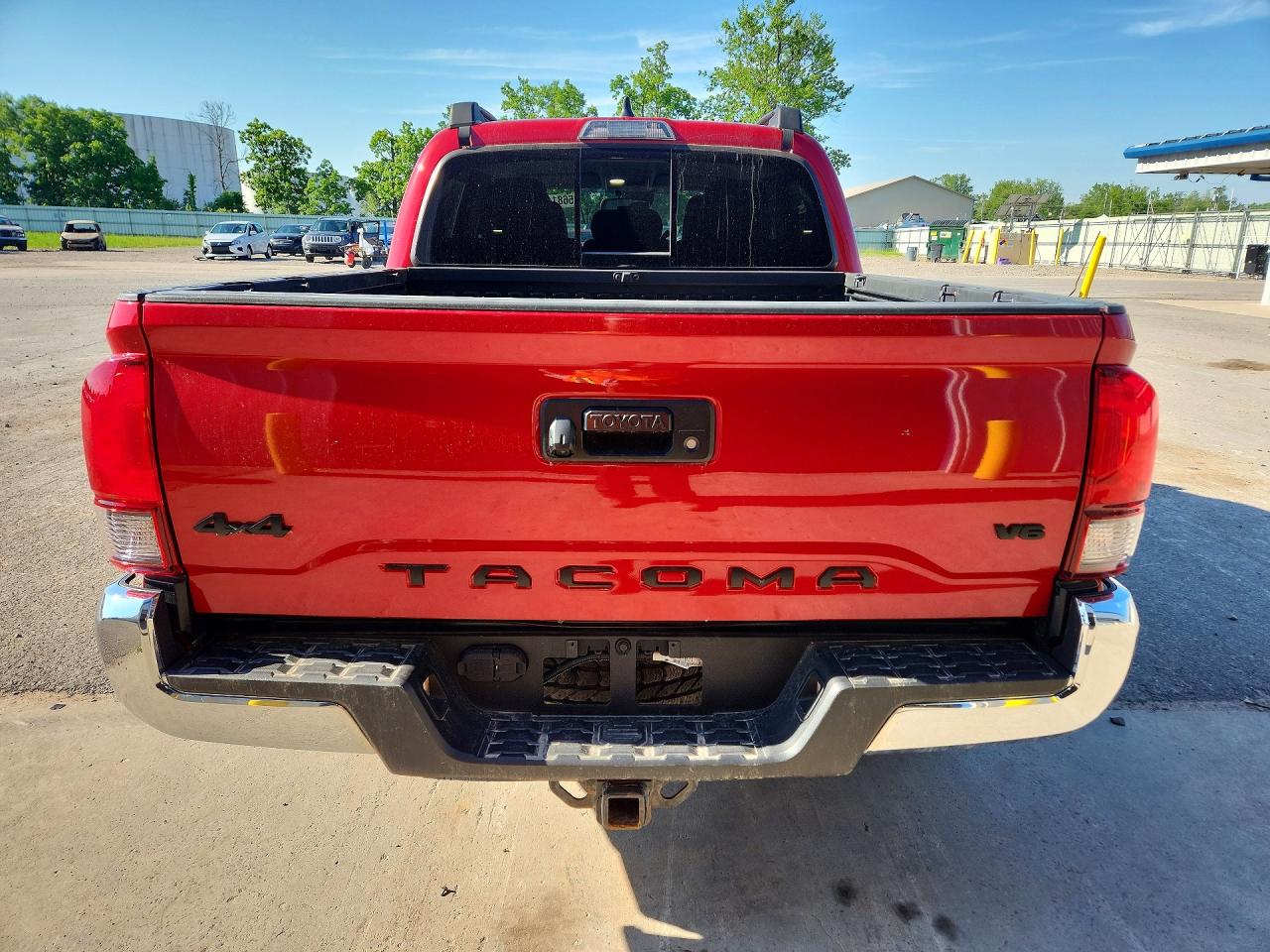 2023 Toyota Tacoma Sr5 V6 Red vin: 3TYCZ5AN5PT153835