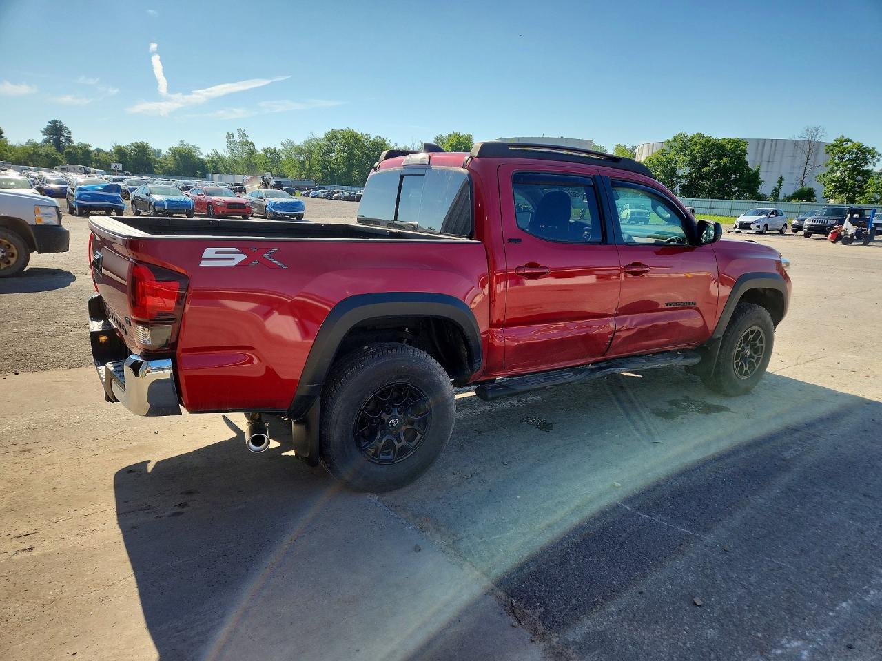 2023 Toyota Tacoma Sr5 V6 Red vin: 3TYCZ5AN5PT153835