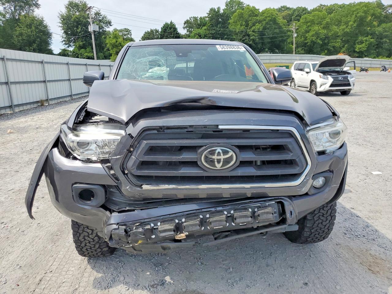 2020 Toyota Tacoma Sr5 V6 Silver vin: 3TYCZ5AN8LT007150