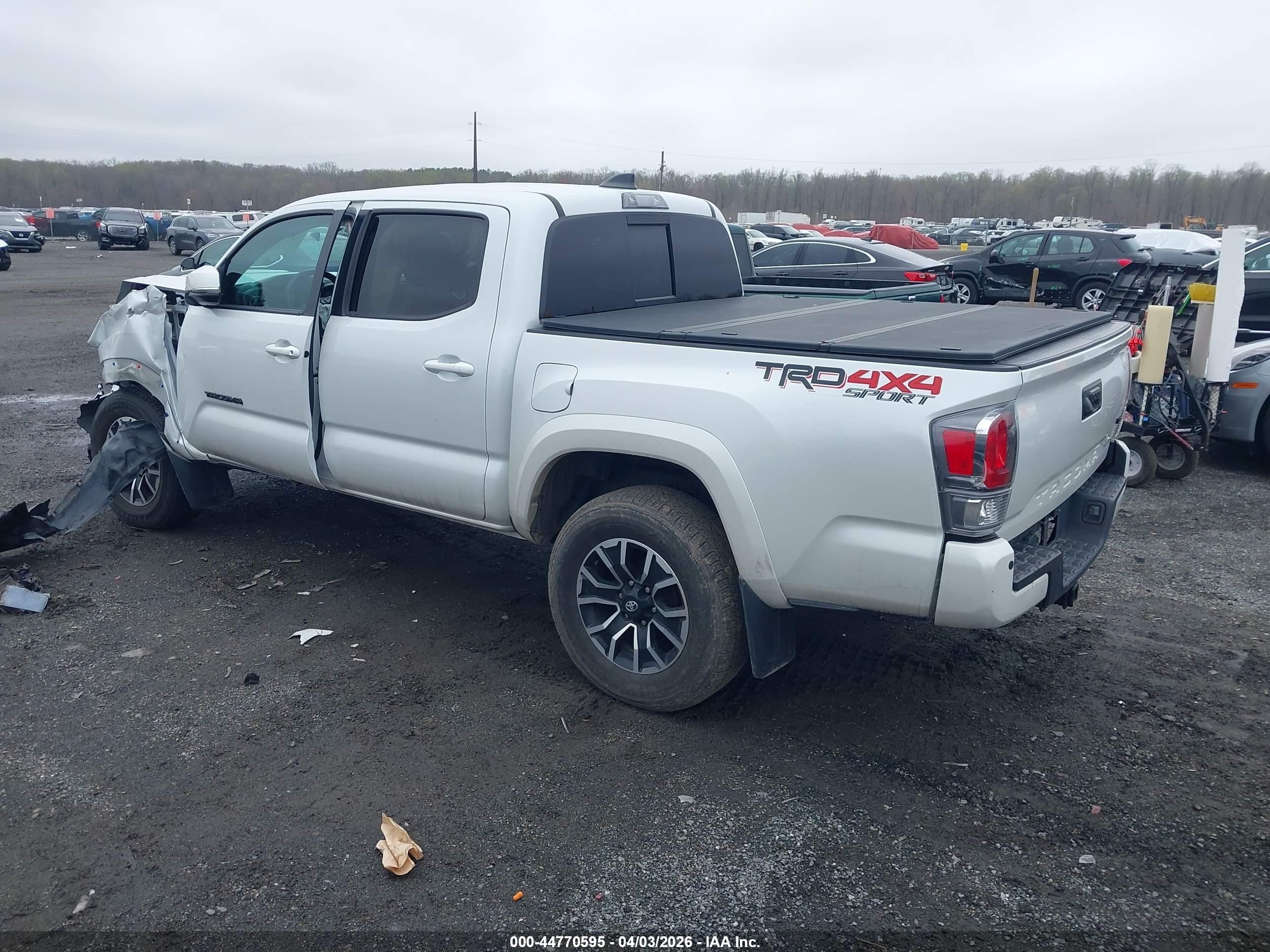 2022 Toyota Tacoma Trd Sport White vin: 3TYCZ5AN9NT100908