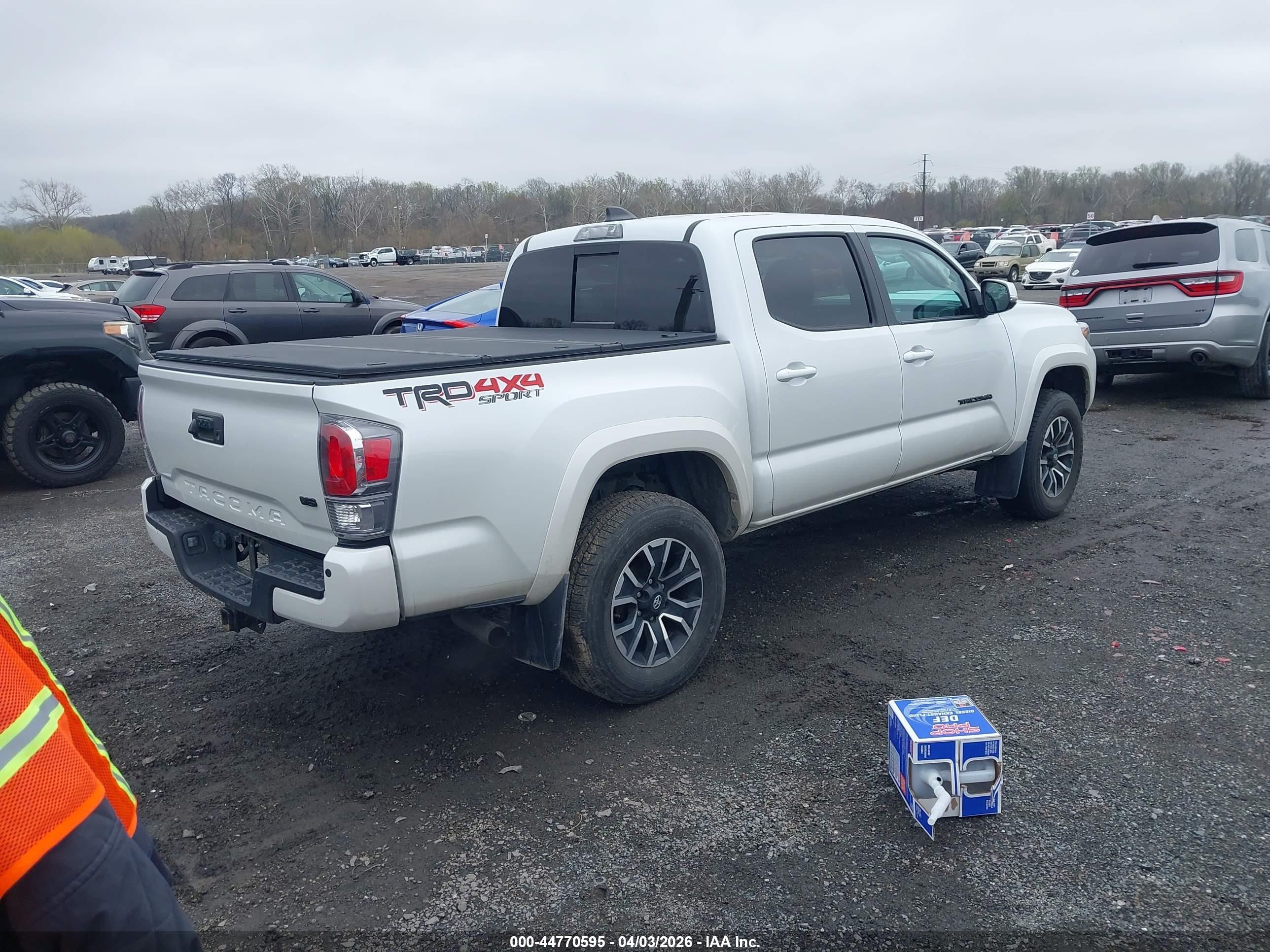 2022 Toyota Tacoma Trd Sport White vin: 3TYCZ5AN9NT100908