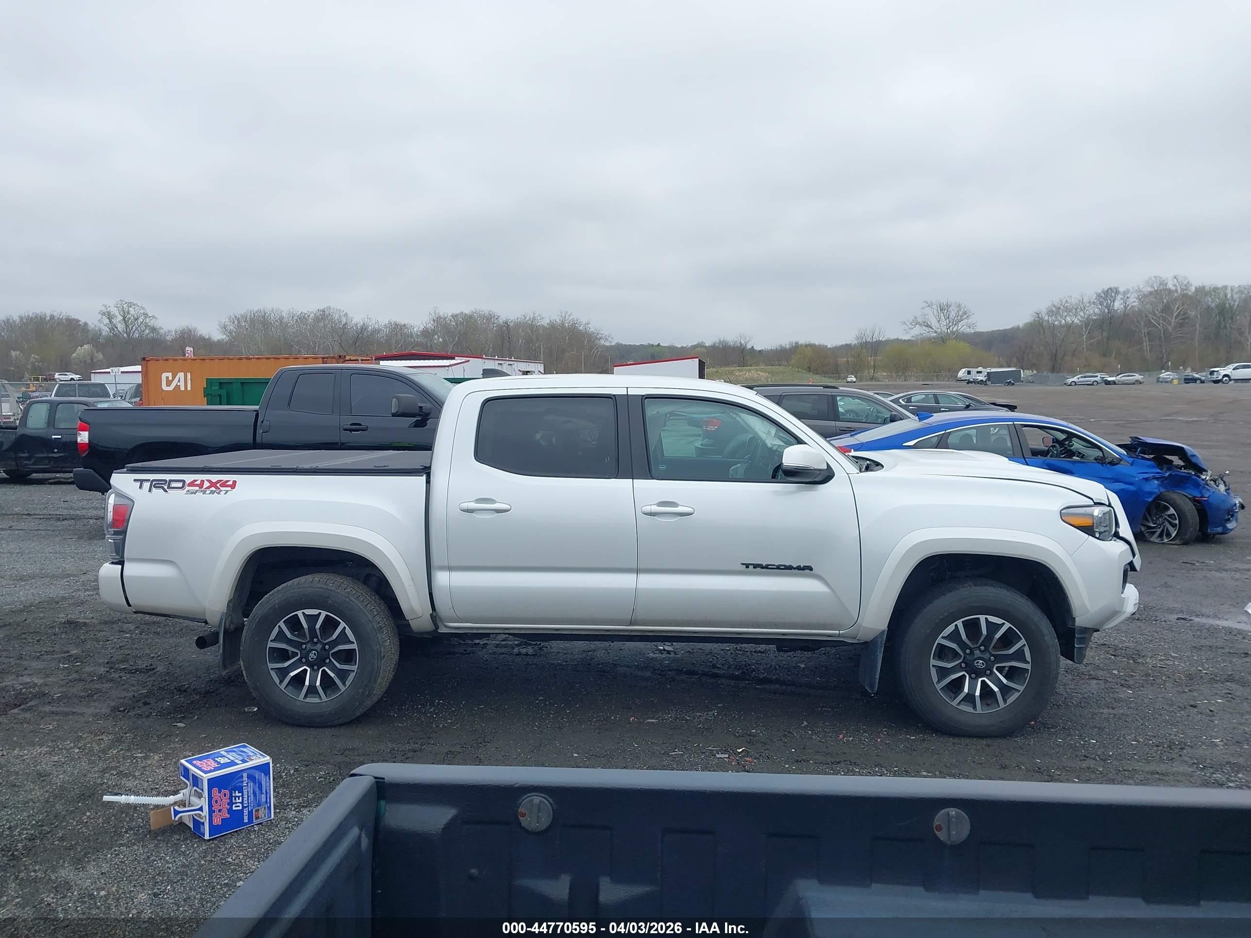2022 Toyota Tacoma Trd Sport White vin: 3TYCZ5AN9NT100908