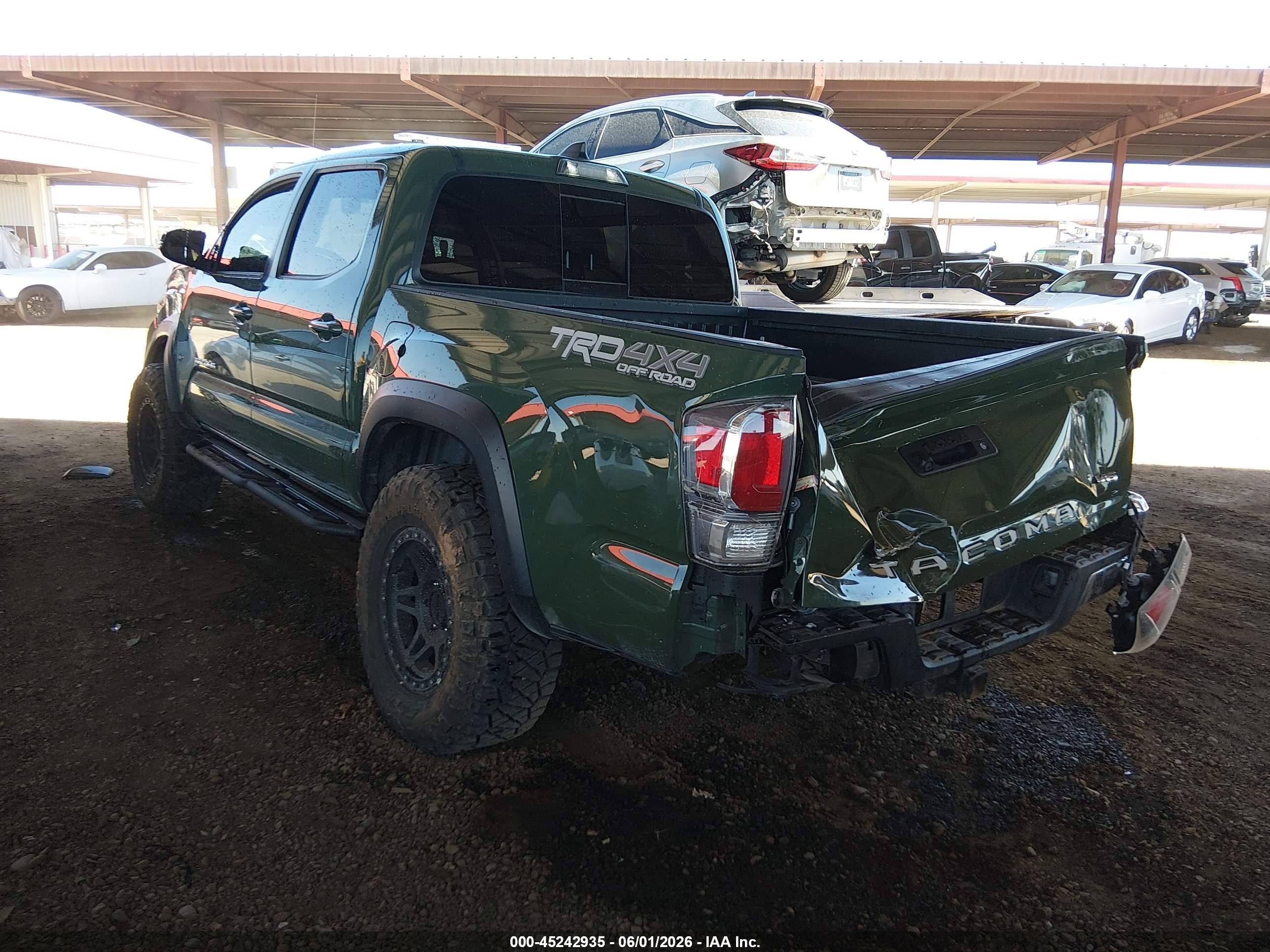 2021 Toyota Tacoma Trd Off-road Зеленый vin: 3TYCZ5ANXMT030852
