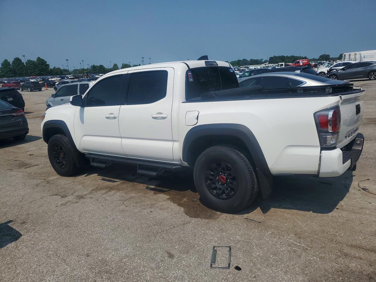2022 Toyota Tacoma Trd Sport White vin: 3TYCZ5ANXNT086100