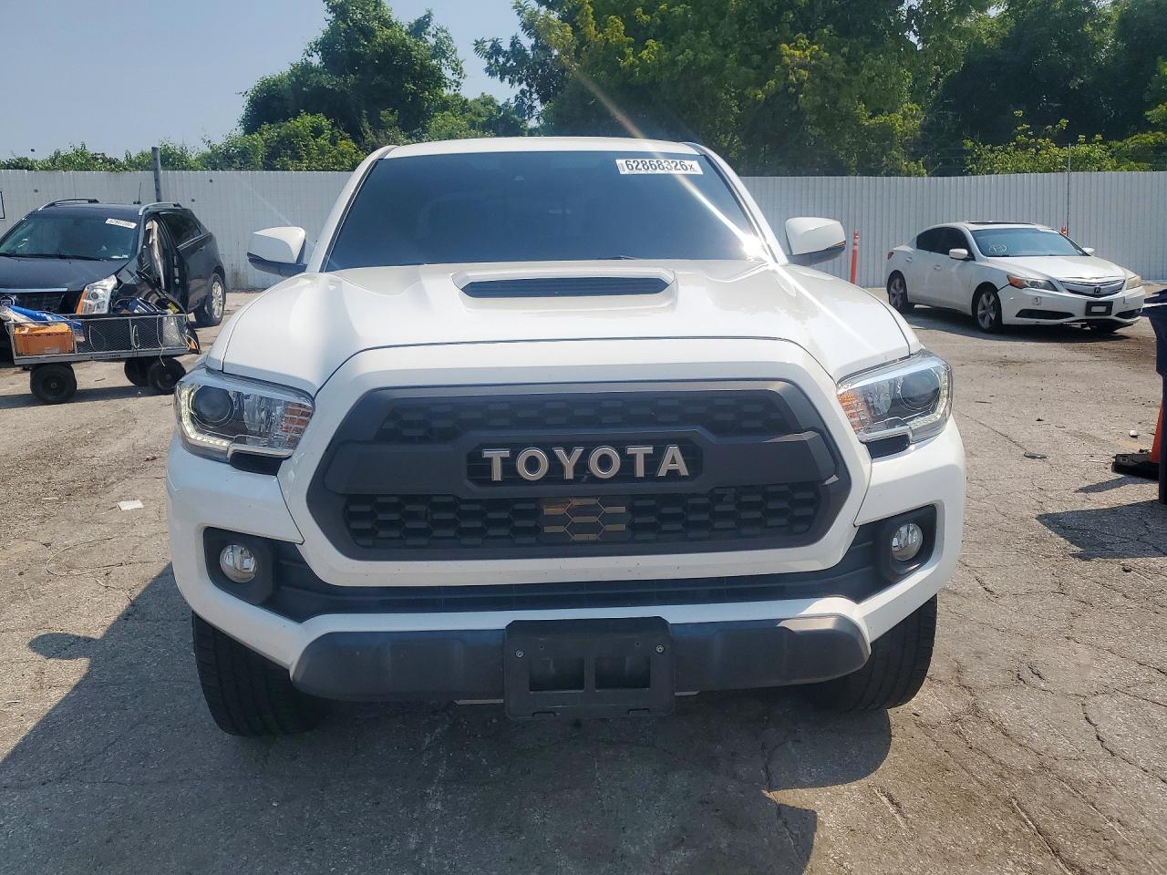 2022 Toyota Tacoma Trd Sport White vin: 3TYCZ5ANXNT086100