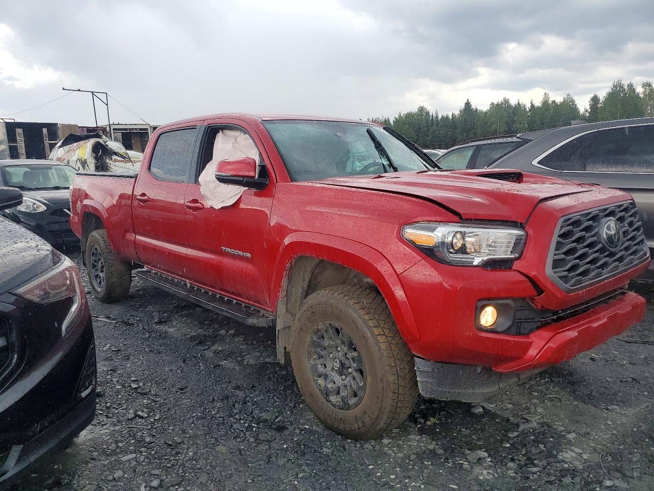 2023 Toyota Tacoma Sr5 V6 Burgundy vin: 3TYDZ5BN2PT022168