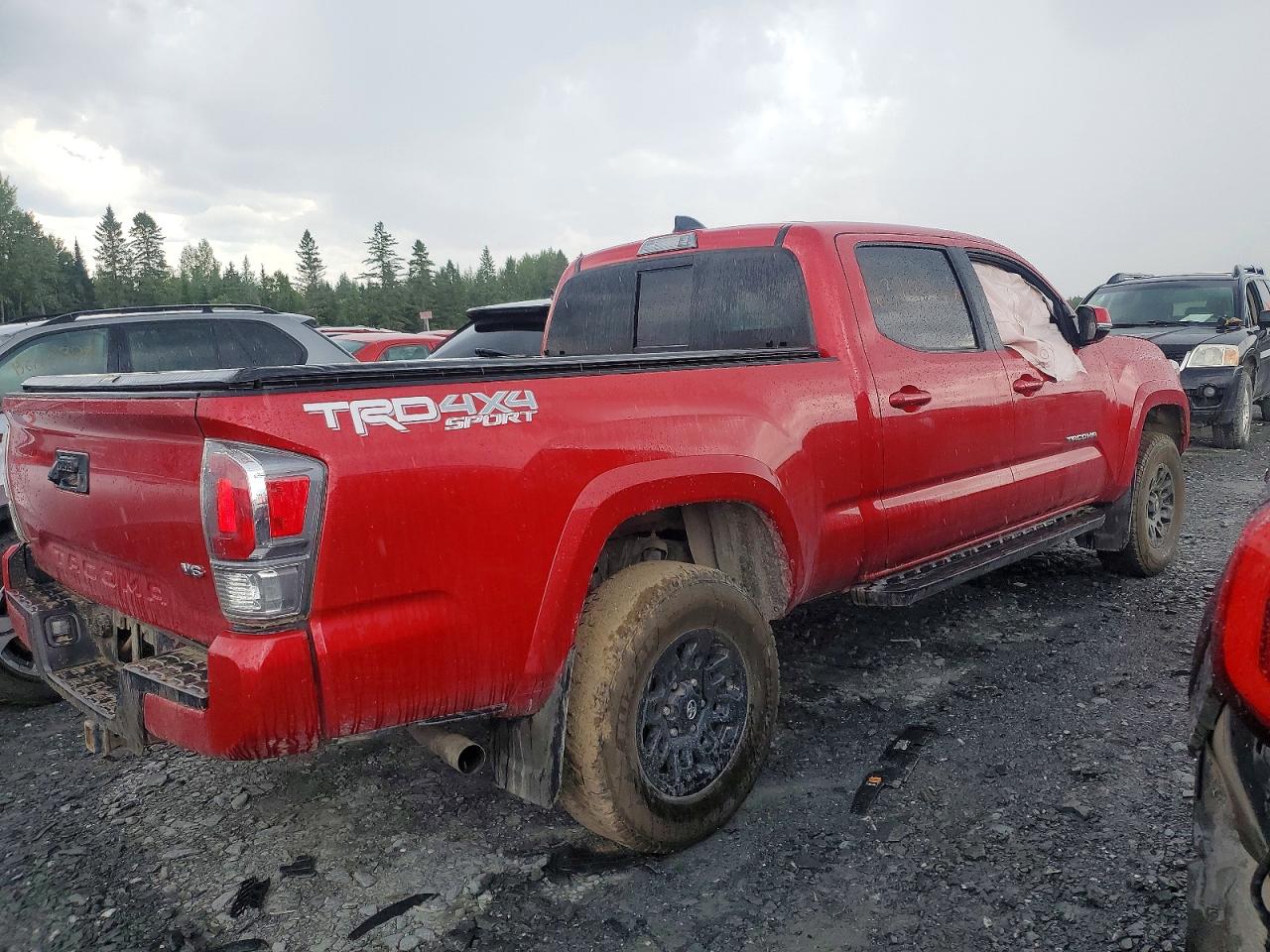 2023 Toyota Tacoma Sr5 V6 Burgundy vin: 3TYDZ5BN2PT022168