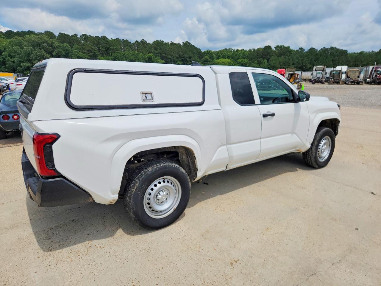 2024 Toyota Tacoma Sr White vin: 3TYJDAHN2RT006623