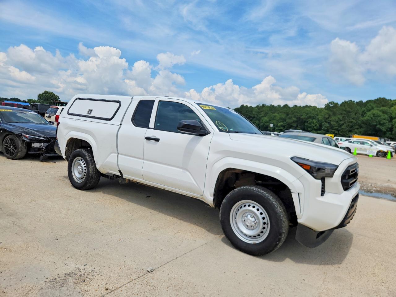 2024 Toyota Tacoma Sr White vin: 3TYJDAHN2RT006623