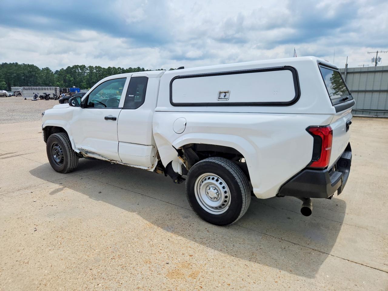 2024 Toyota Tacoma Sr White vin: 3TYJDAHN2RT006623