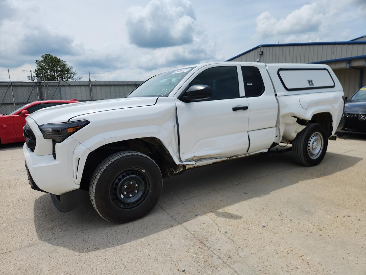 2024 Toyota Tacoma Sr White vin: 3TYJDAHN2RT006623 Damage: Left Front Fender, Severe Damage, Replacement Required