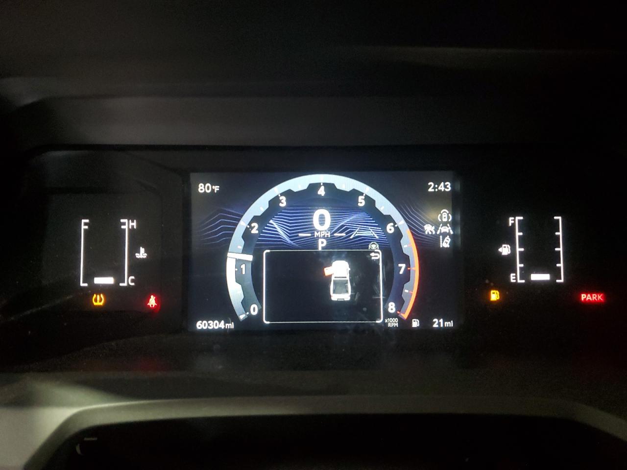 2024 Toyota Tacoma Sr White vin: 3TYJDAHN2RT006623 Damage: Warning - Tire Pressure, On, Unacceptable