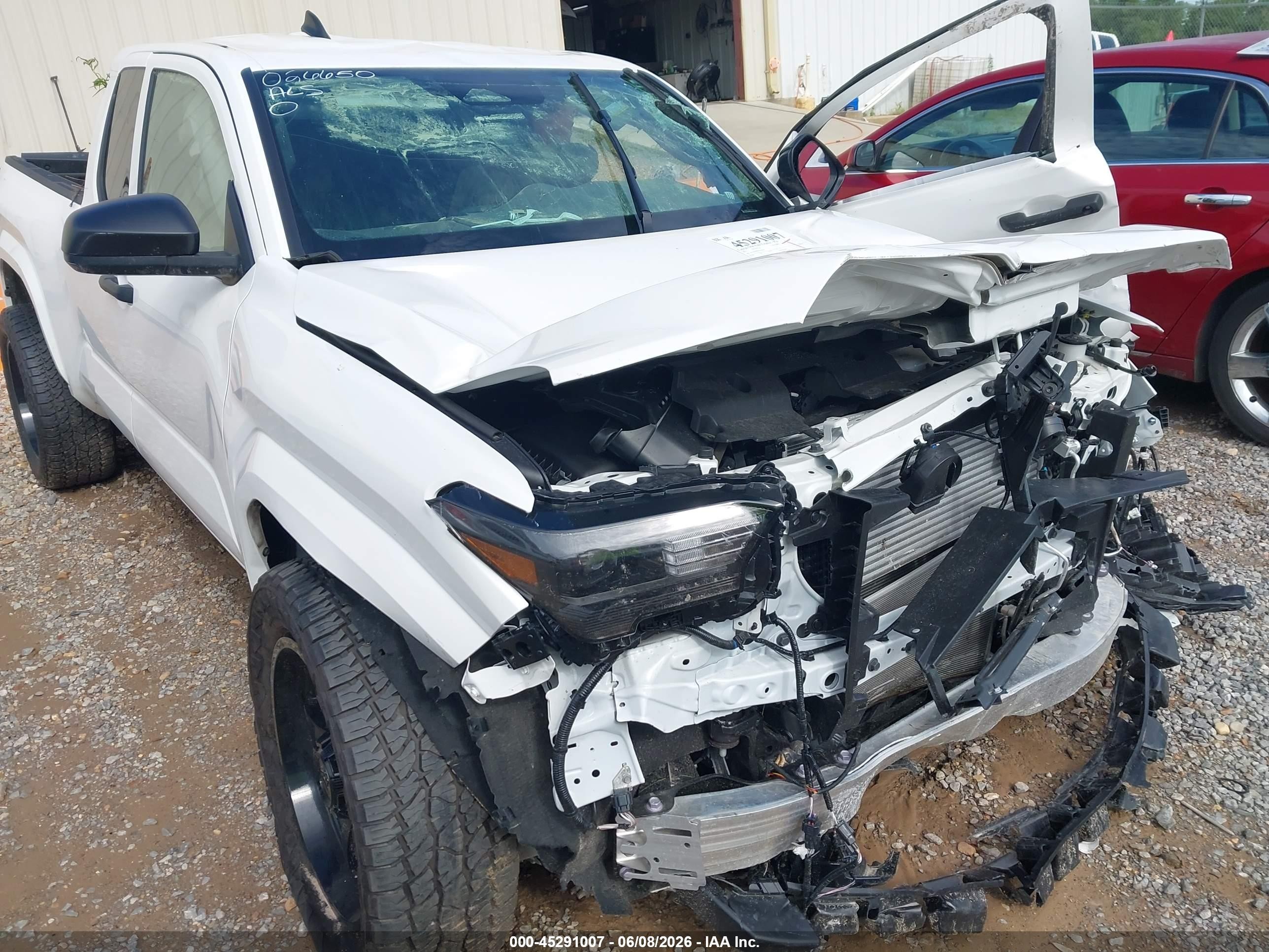 2025 Toyota Tacoma Sr White vin: 3TYJDAHN9ST026650