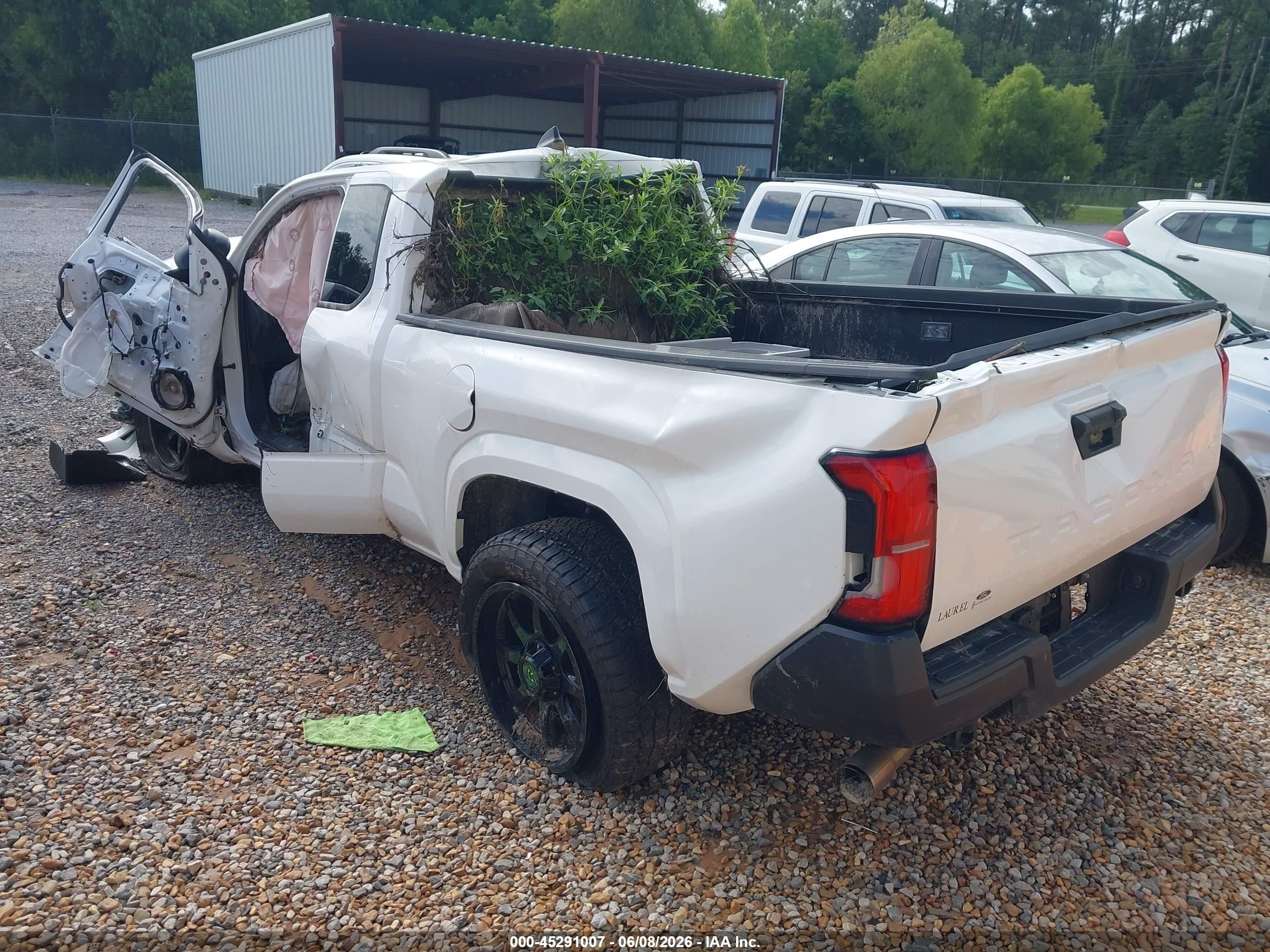 2025 Toyota Tacoma Sr White vin: 3TYJDAHN9ST026650