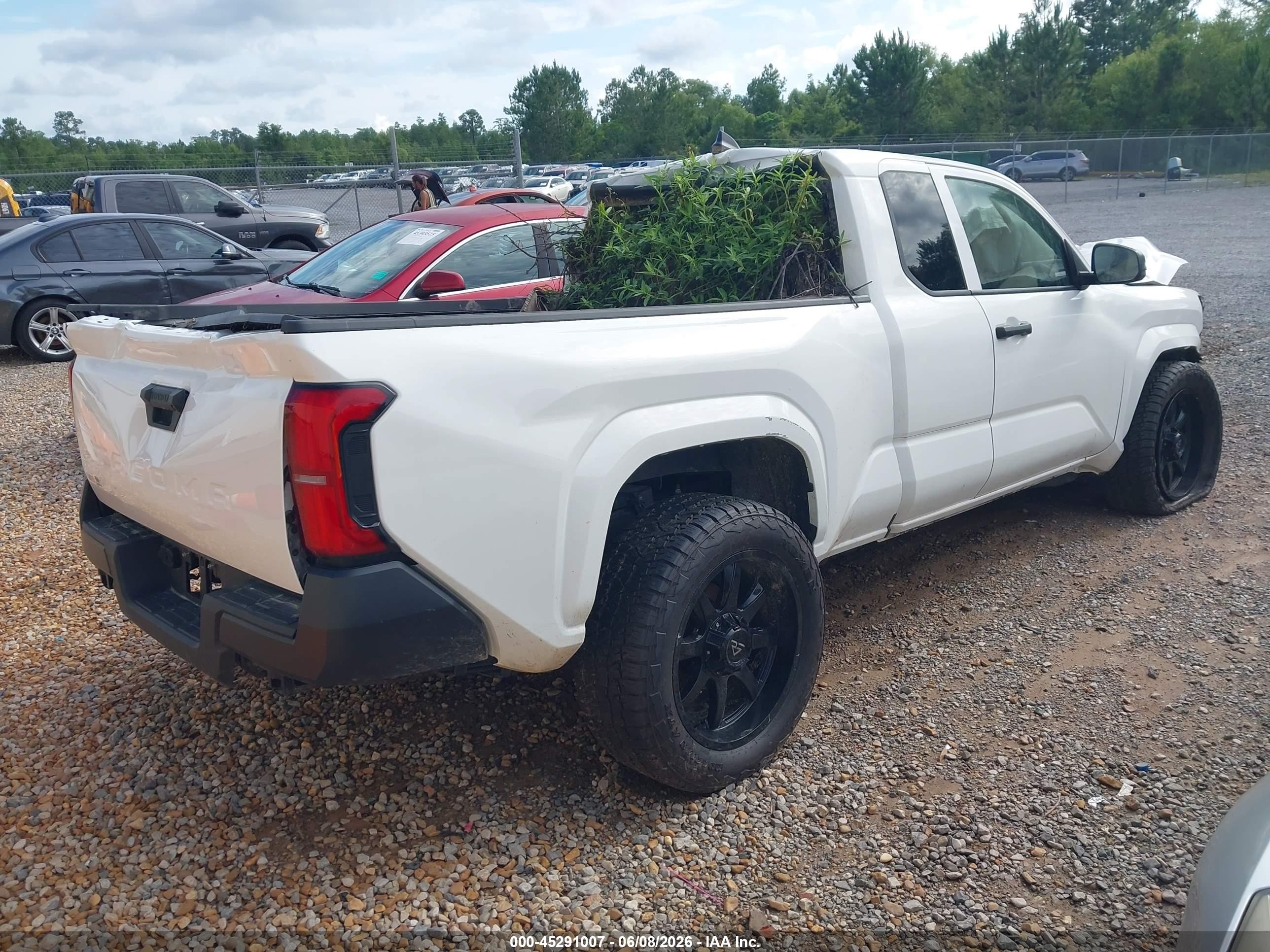 2025 Toyota Tacoma Sr White vin: 3TYJDAHN9ST026650