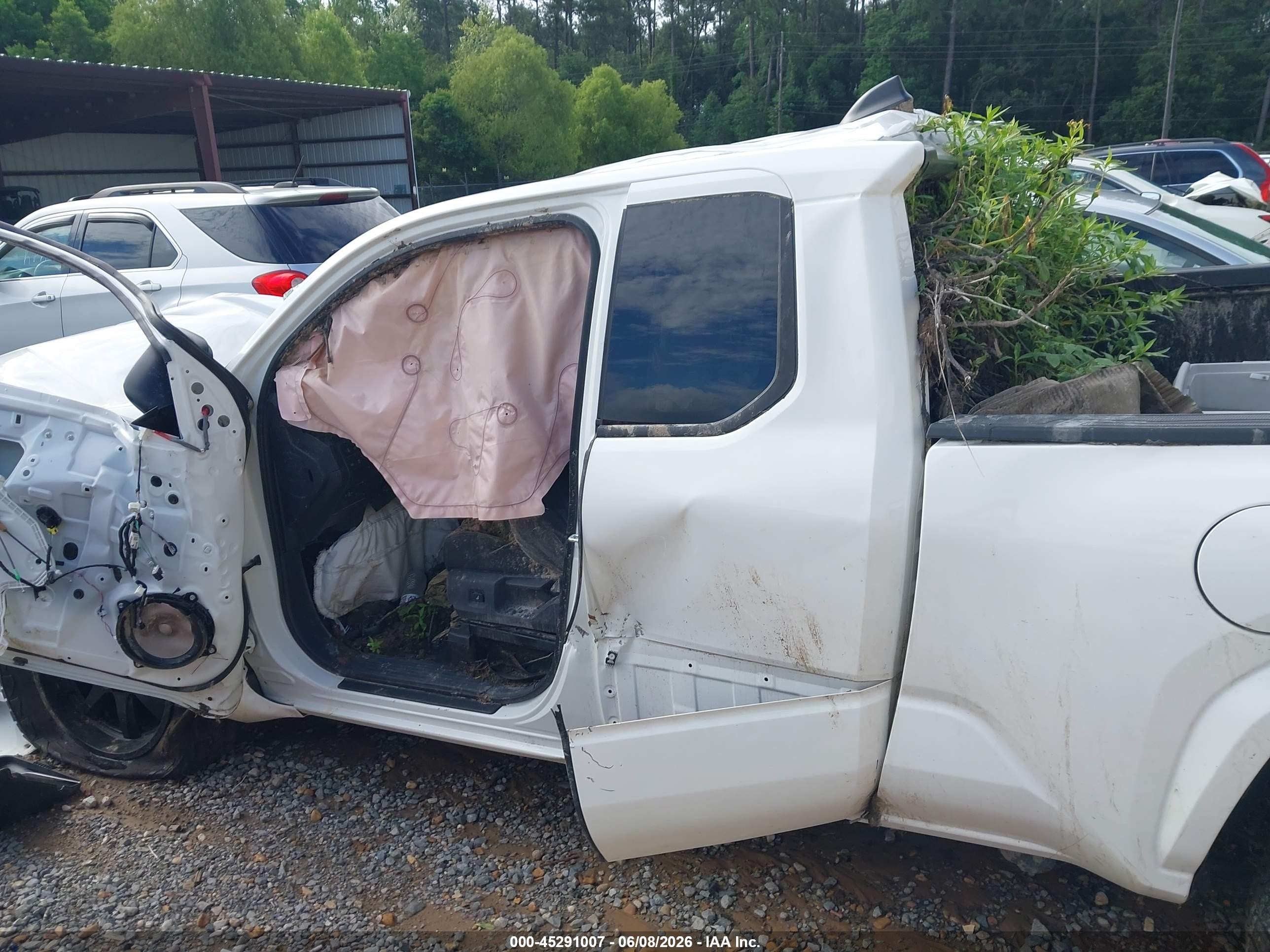 2025 Toyota Tacoma Sr White vin: 3TYJDAHN9ST026650