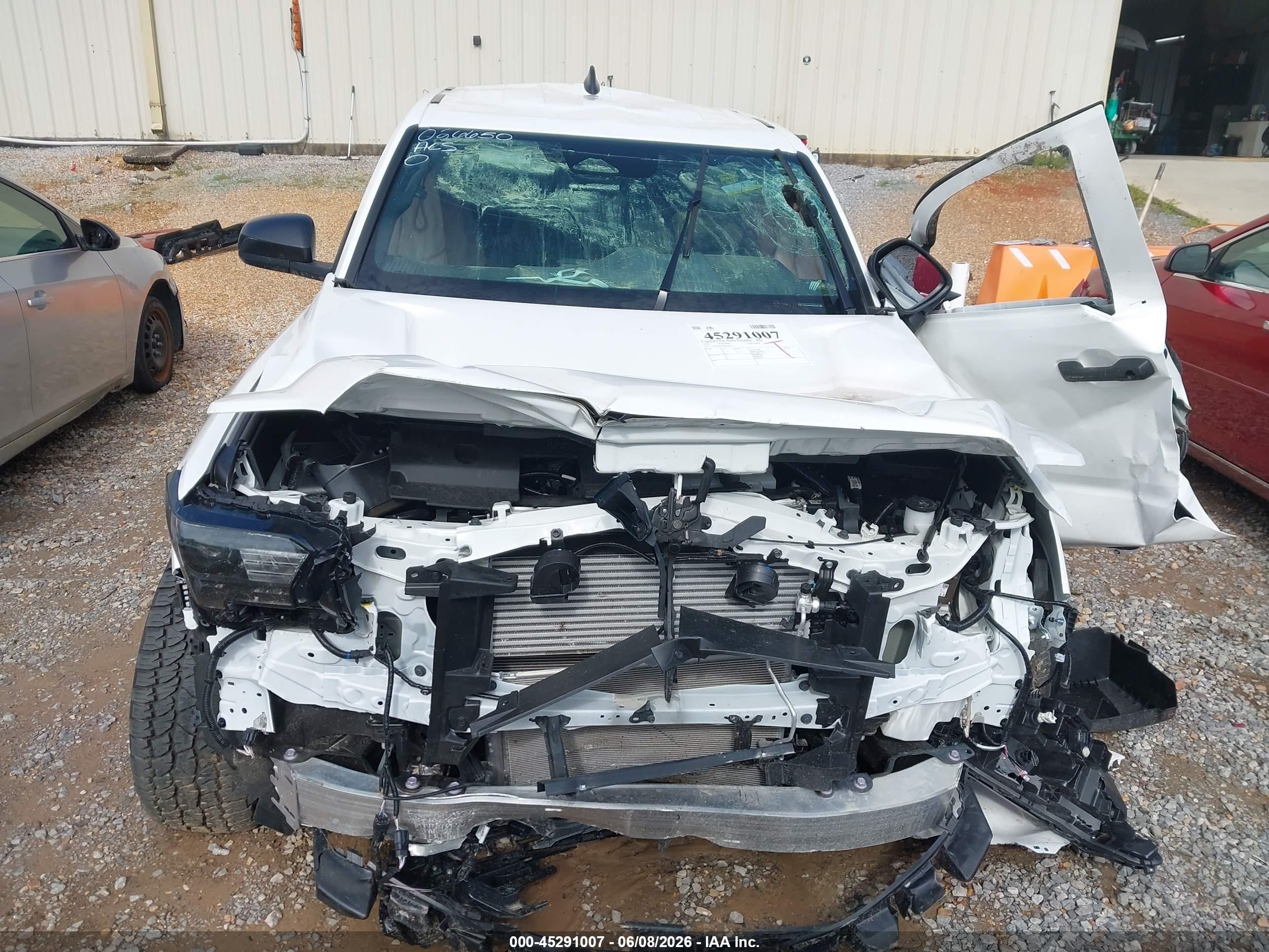 2025 Toyota Tacoma Sr White vin: 3TYJDAHN9ST026650