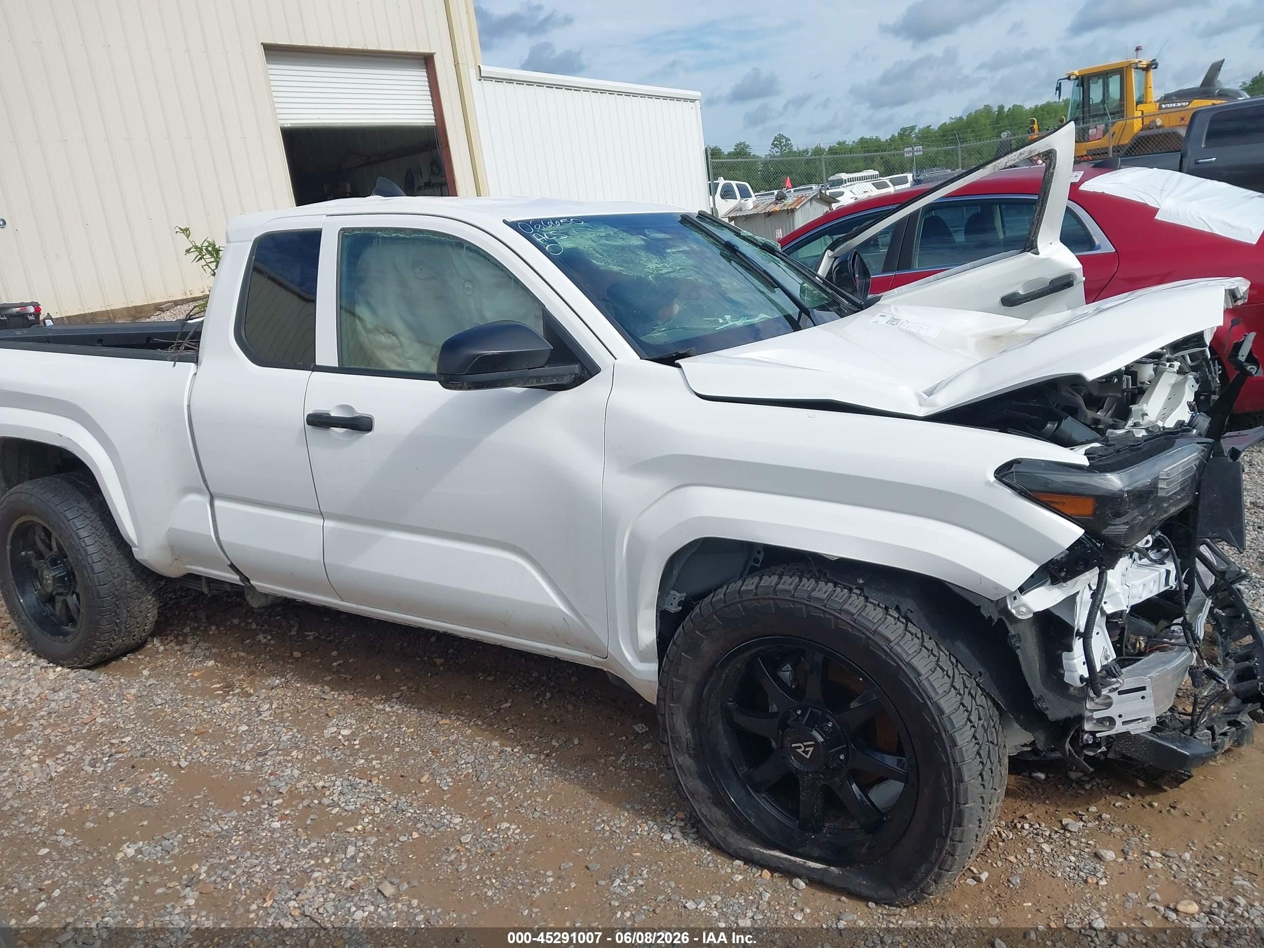 2025 Toyota Tacoma Sr White vin: 3TYJDAHN9ST026650