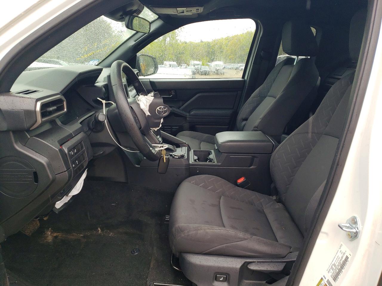 2025 Toyota Tacoma Sr White vin: 3TYJDAKNXST018727