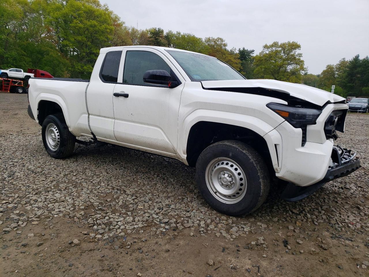 2025 Toyota Tacoma Sr White vin: 3TYJDAKNXST018727