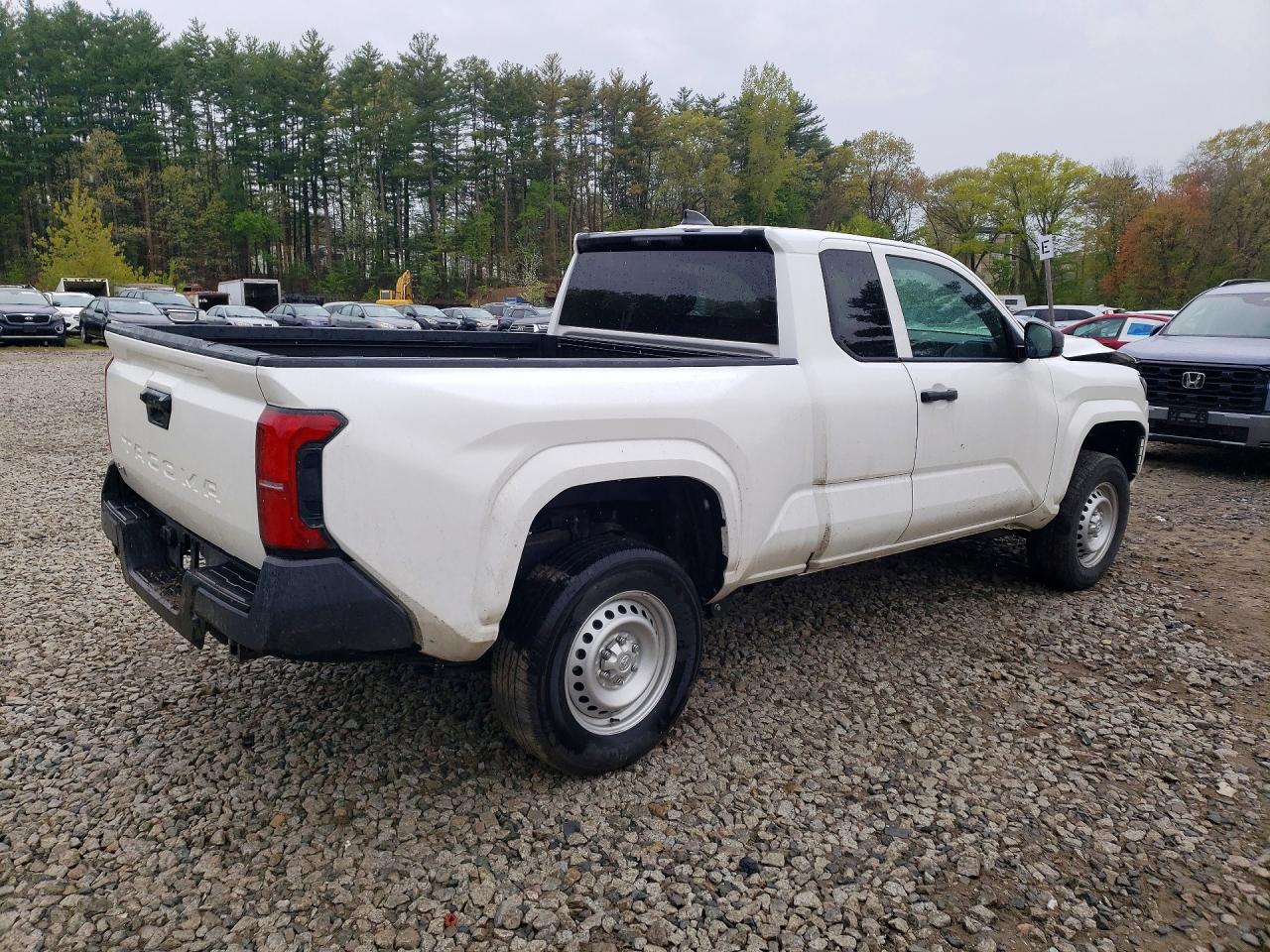 2025 Toyota Tacoma Sr White vin: 3TYJDAKNXST018727