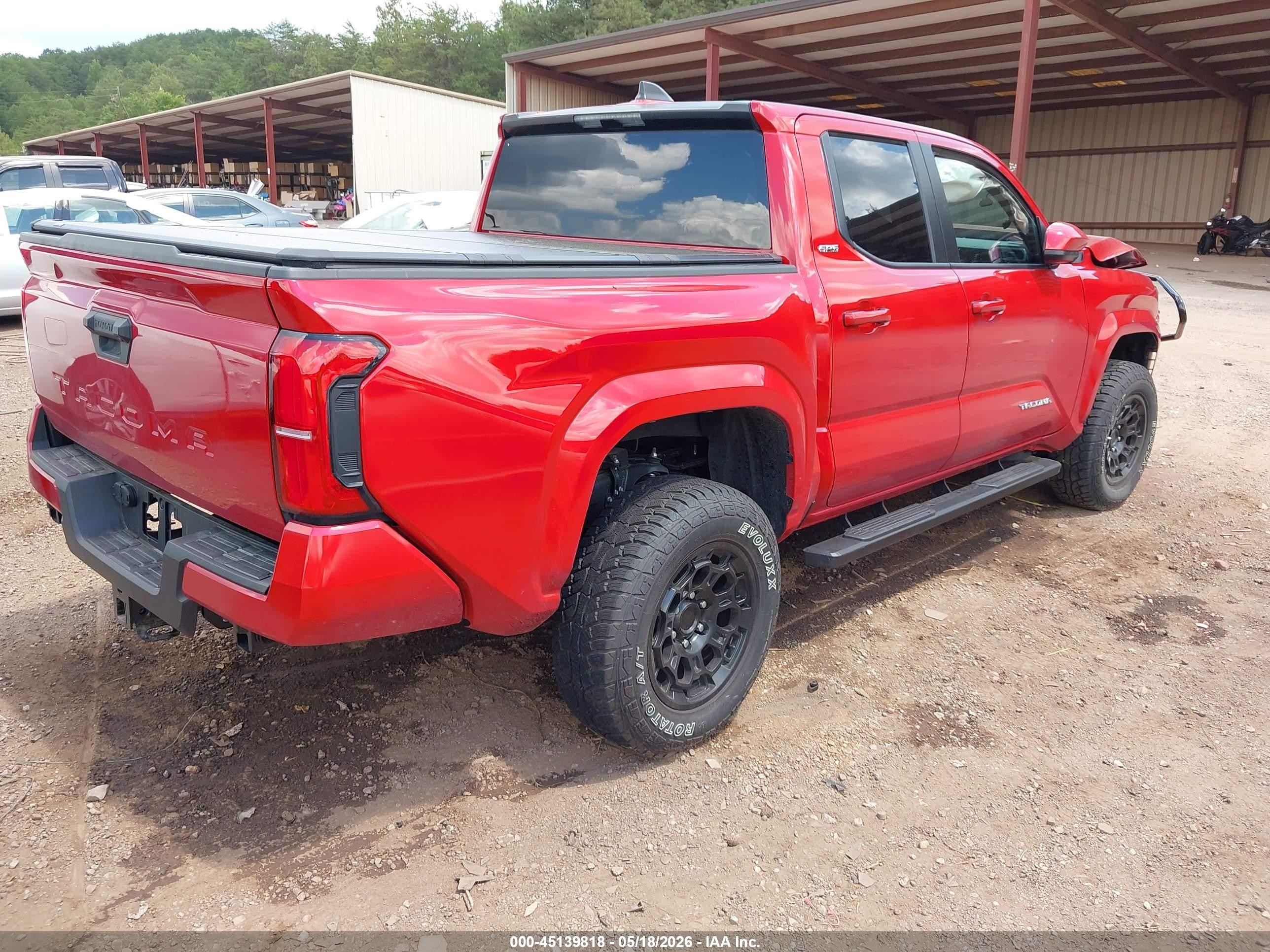 2025 Toyota Tacoma Sr5 Red vin: 3TYKB5FN2ST027241