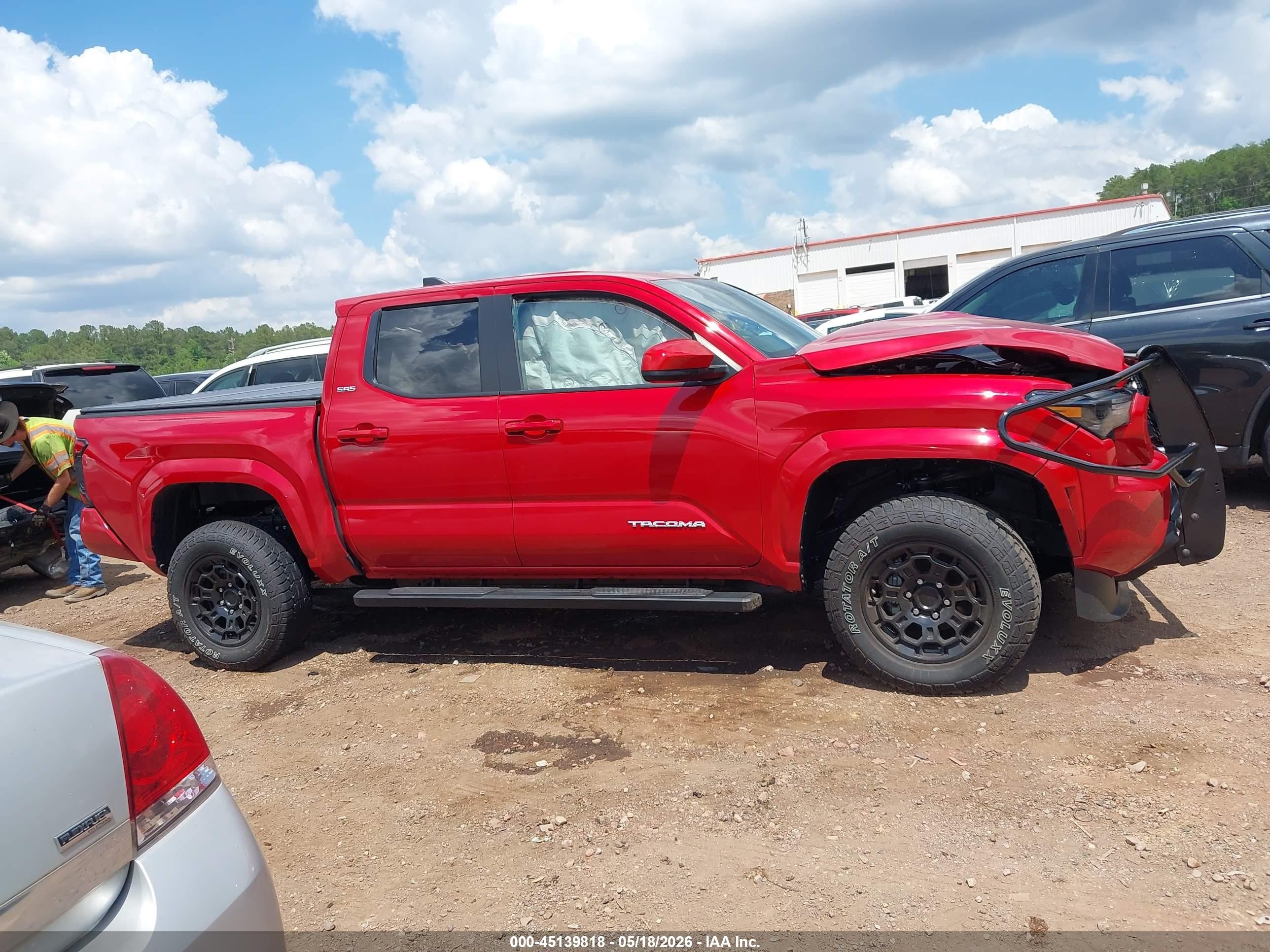 2025 Toyota Tacoma Sr5 Red vin: 3TYKB5FN2ST027241