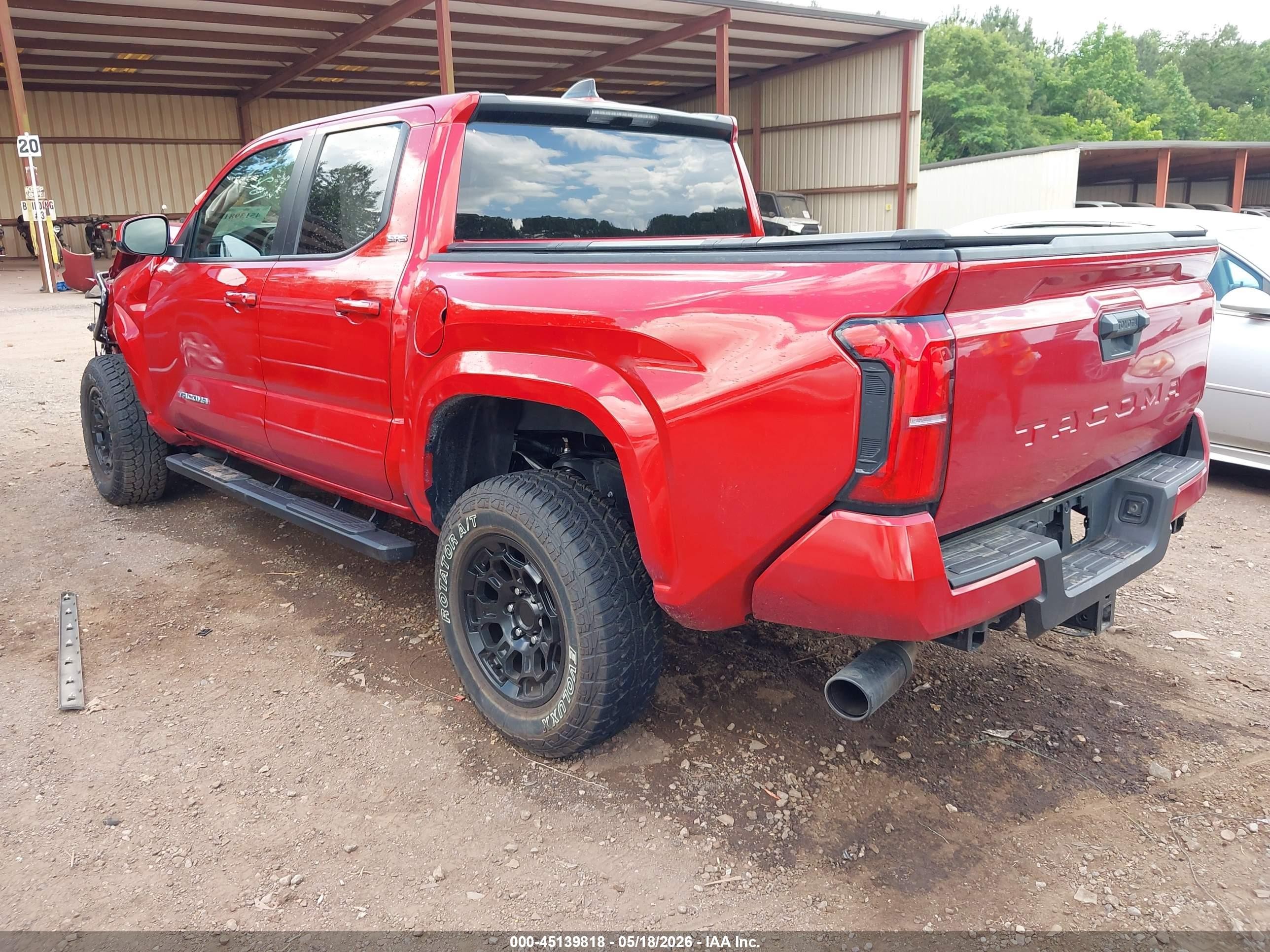 2025 Toyota Tacoma Sr5 Red vin: 3TYKB5FN2ST027241