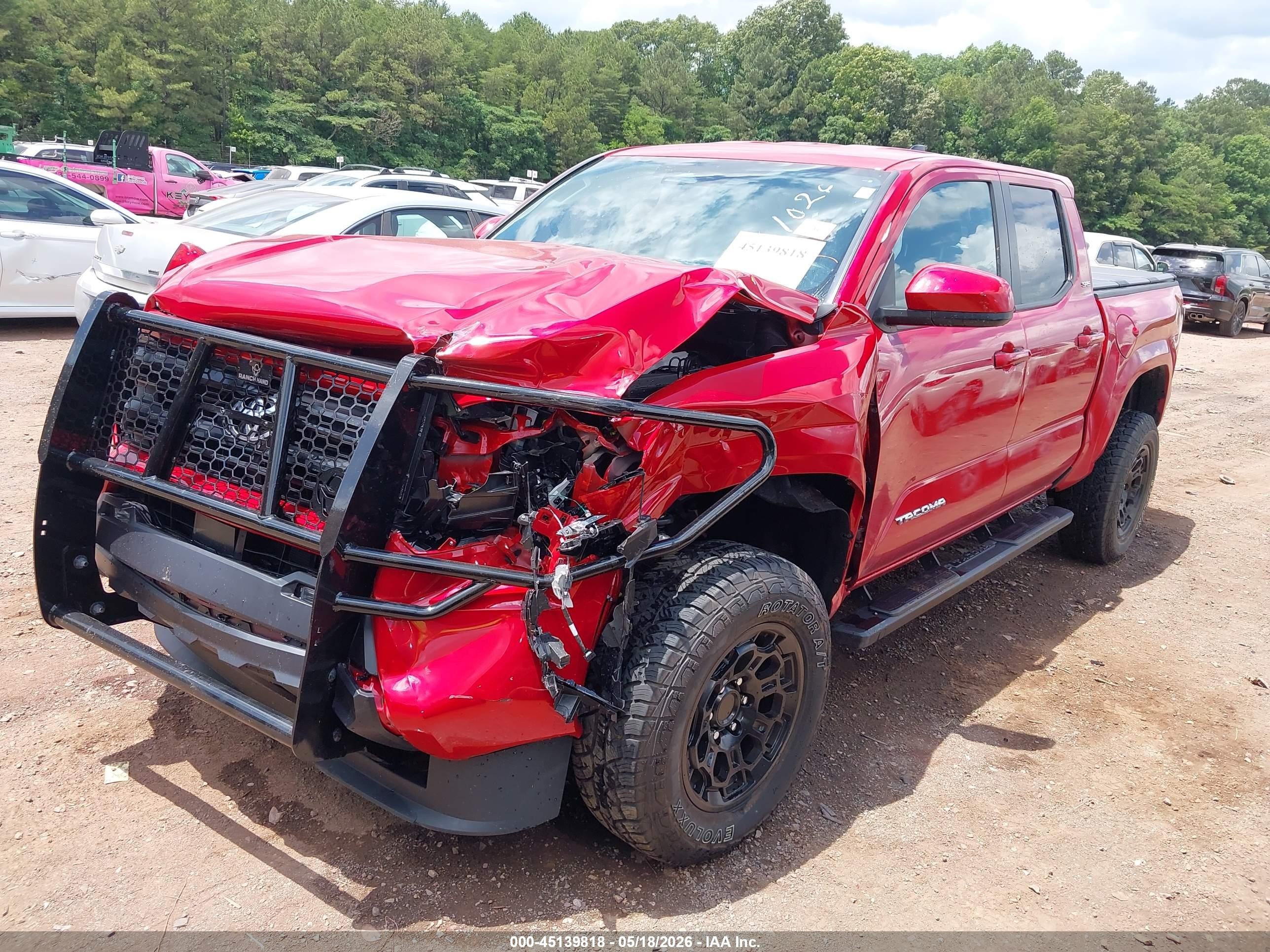 2025 Toyota Tacoma Sr5 Red vin: 3TYKB5FN2ST027241