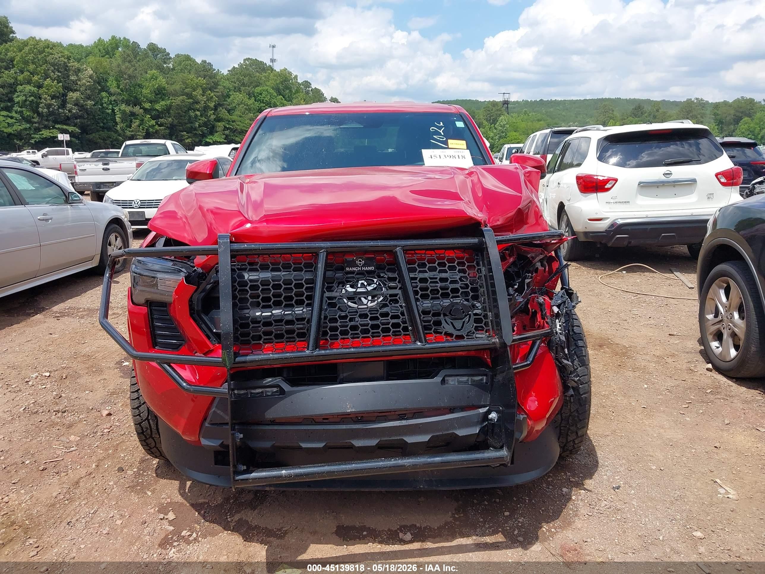2025 Toyota Tacoma Sr5 Red vin: 3TYKB5FN2ST027241