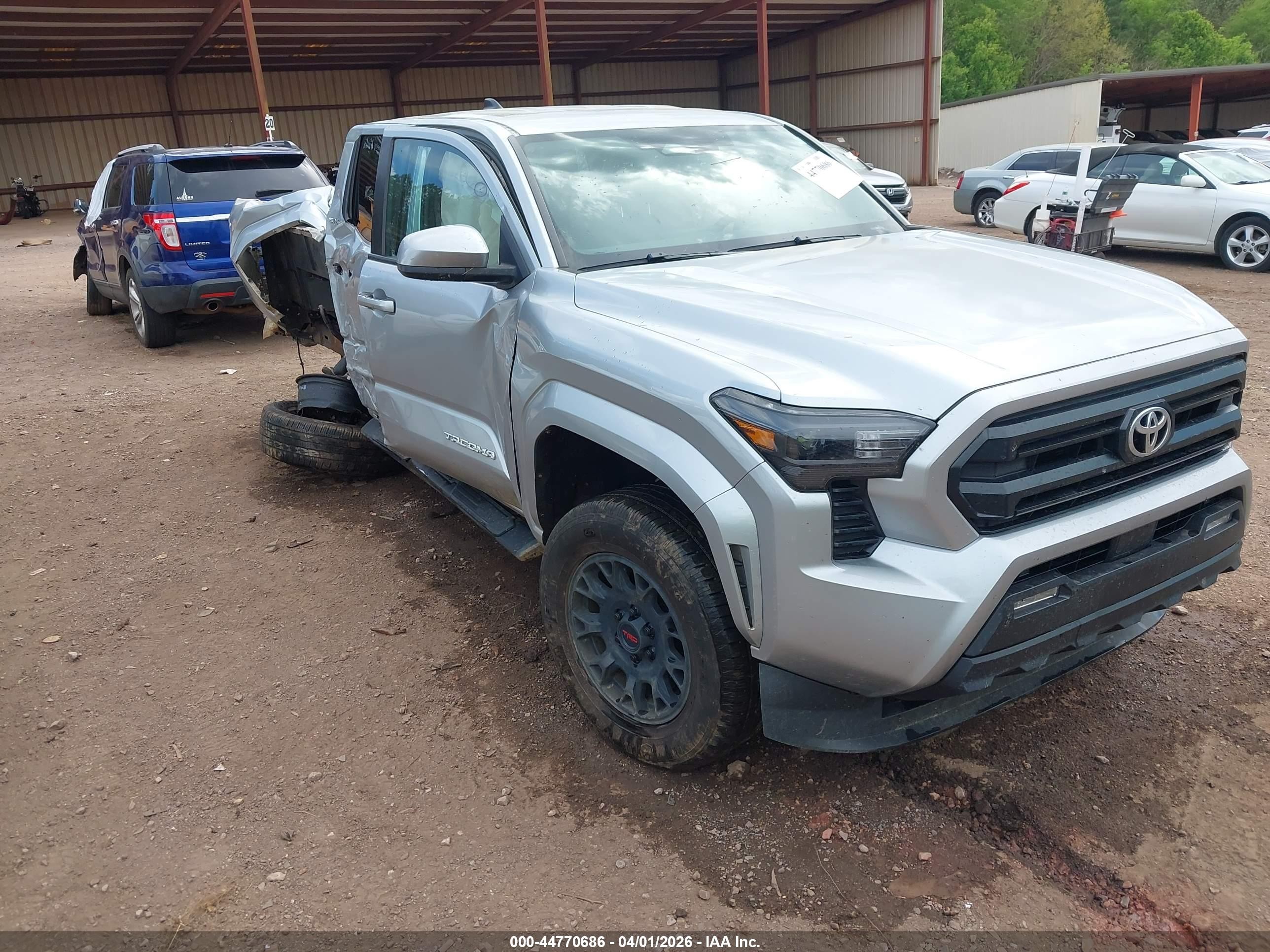 2024 Toyota Tacoma Sr5 Серебряный vin: 3TYKB5FN3RT012113