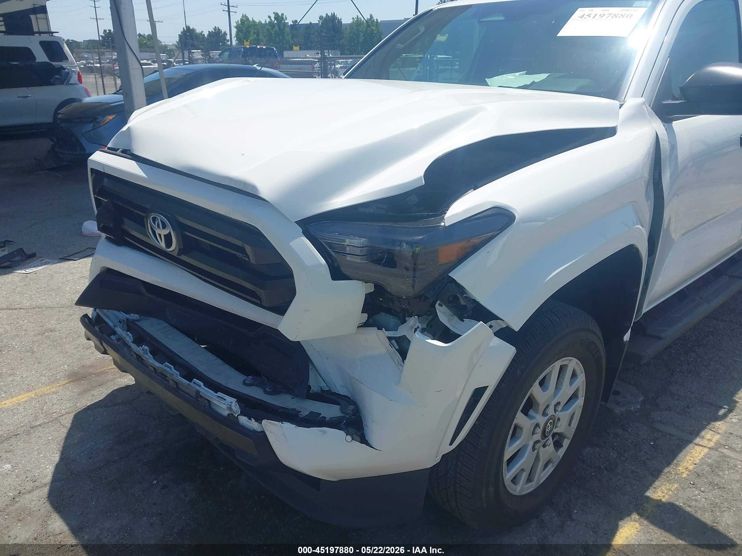 2024 Toyota Tacoma Sr Белый vin: 3TYKD5HN1RT006771