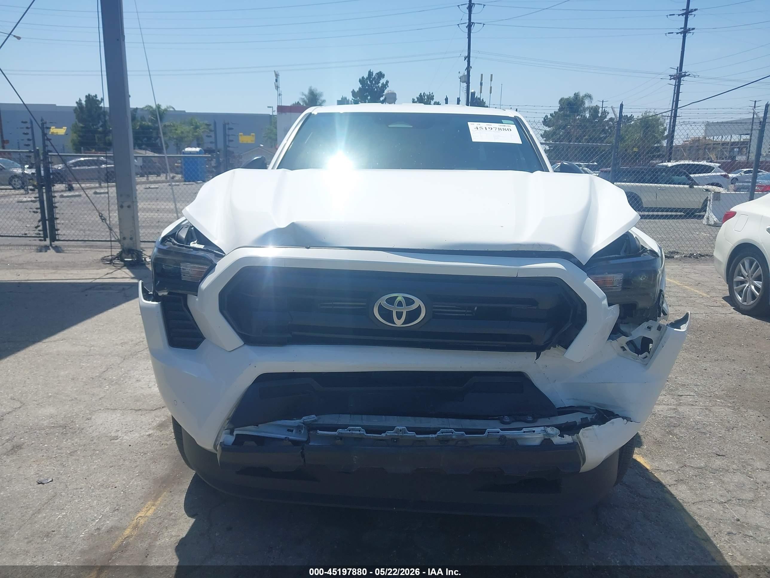 2024 Toyota Tacoma Sr Белый vin: 3TYKD5HN1RT006771
