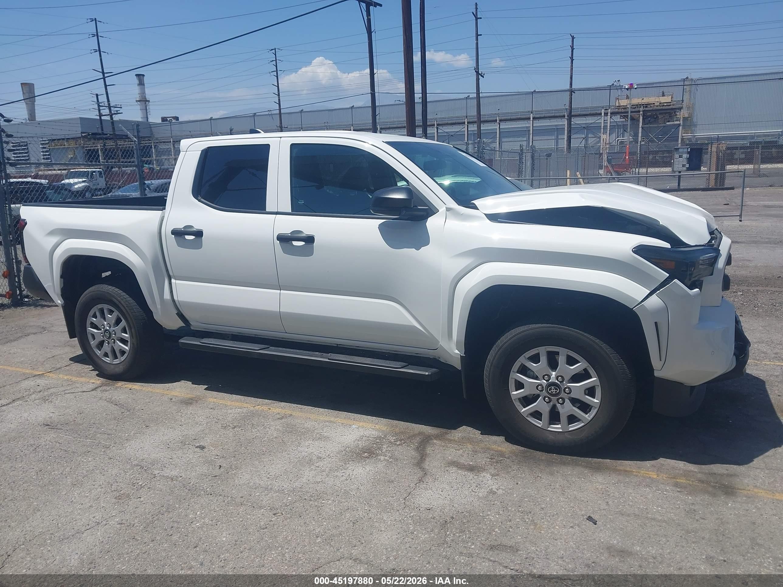2024 Toyota Tacoma Sr Белый vin: 3TYKD5HN1RT006771