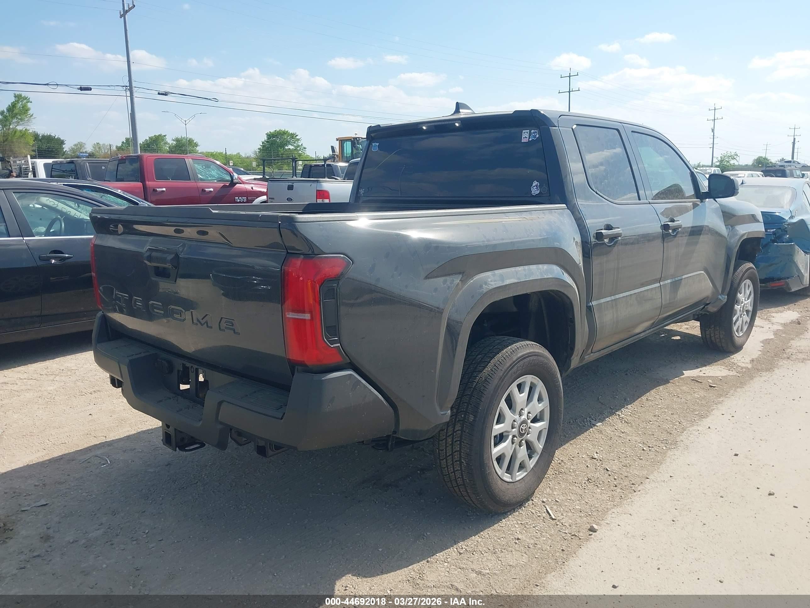 2026 Toyota Tacoma Sr Gray vin: 3TYKD5HN2TT042640