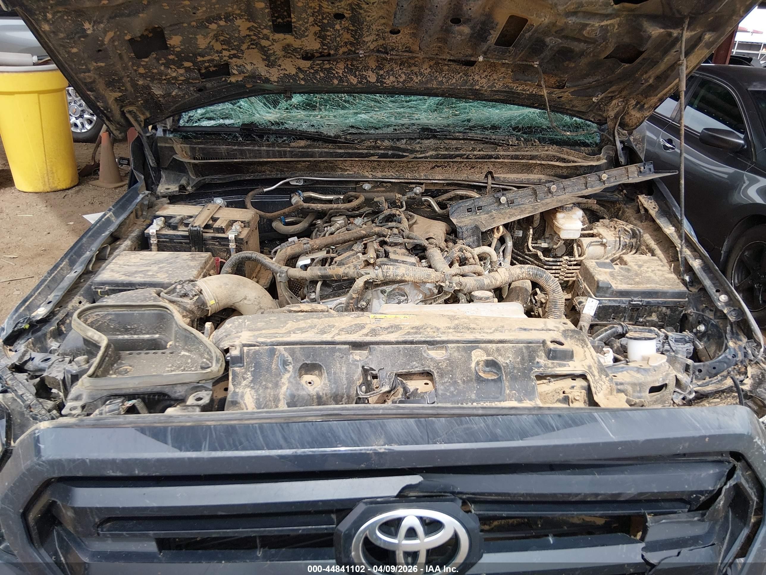2024 Toyota Tacoma Sr Серый vin: 3TYKD5HNXRT009135