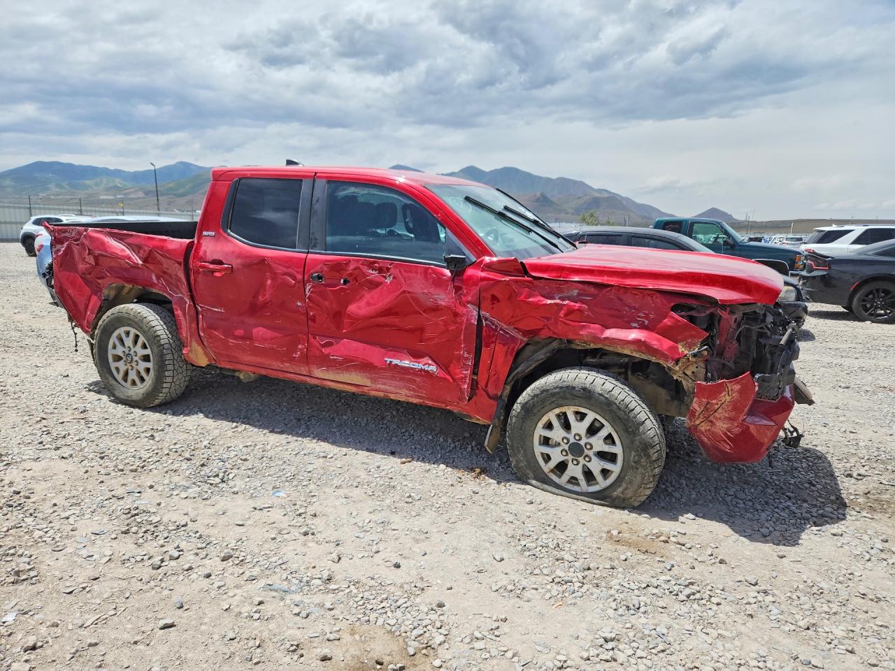 2024 Toyota Tacoma Sr5 Red vin: 3TYLB5JN4RT003450